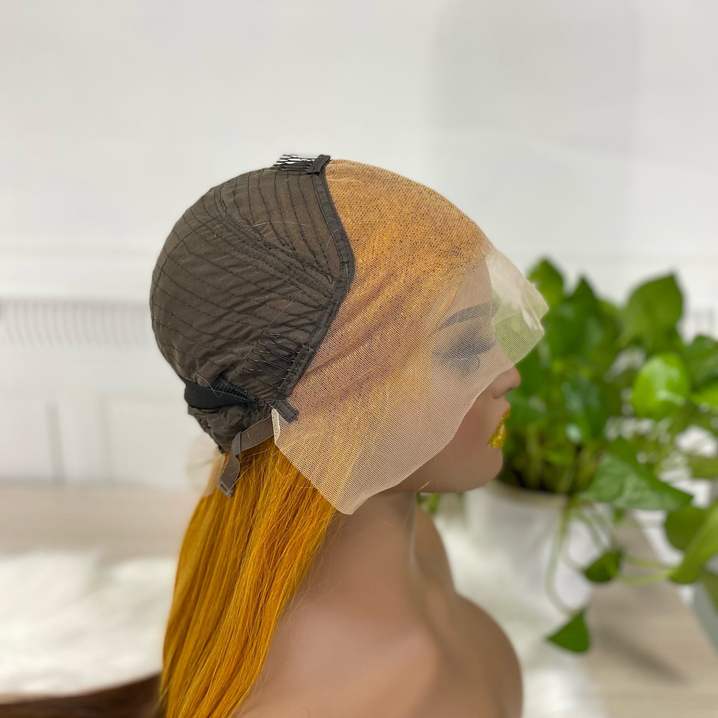 13*4 Lace Wig Straight Natural Human Hair Lace Wigs Color T30/4# 300% Density
