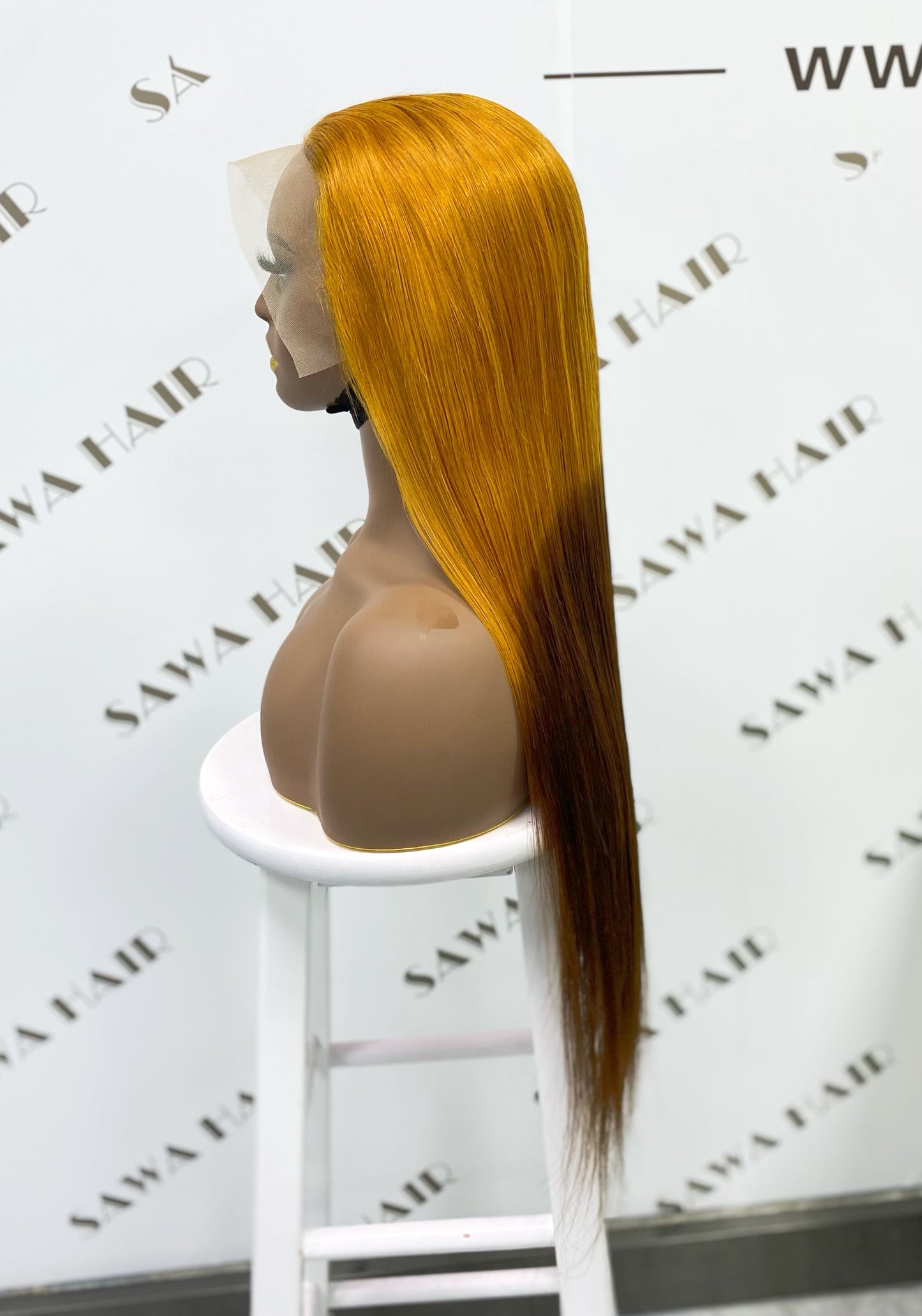 13*4 Lace Wig Straight Natural Human Hair Lace Wigs Color T30/4# 300% Density
