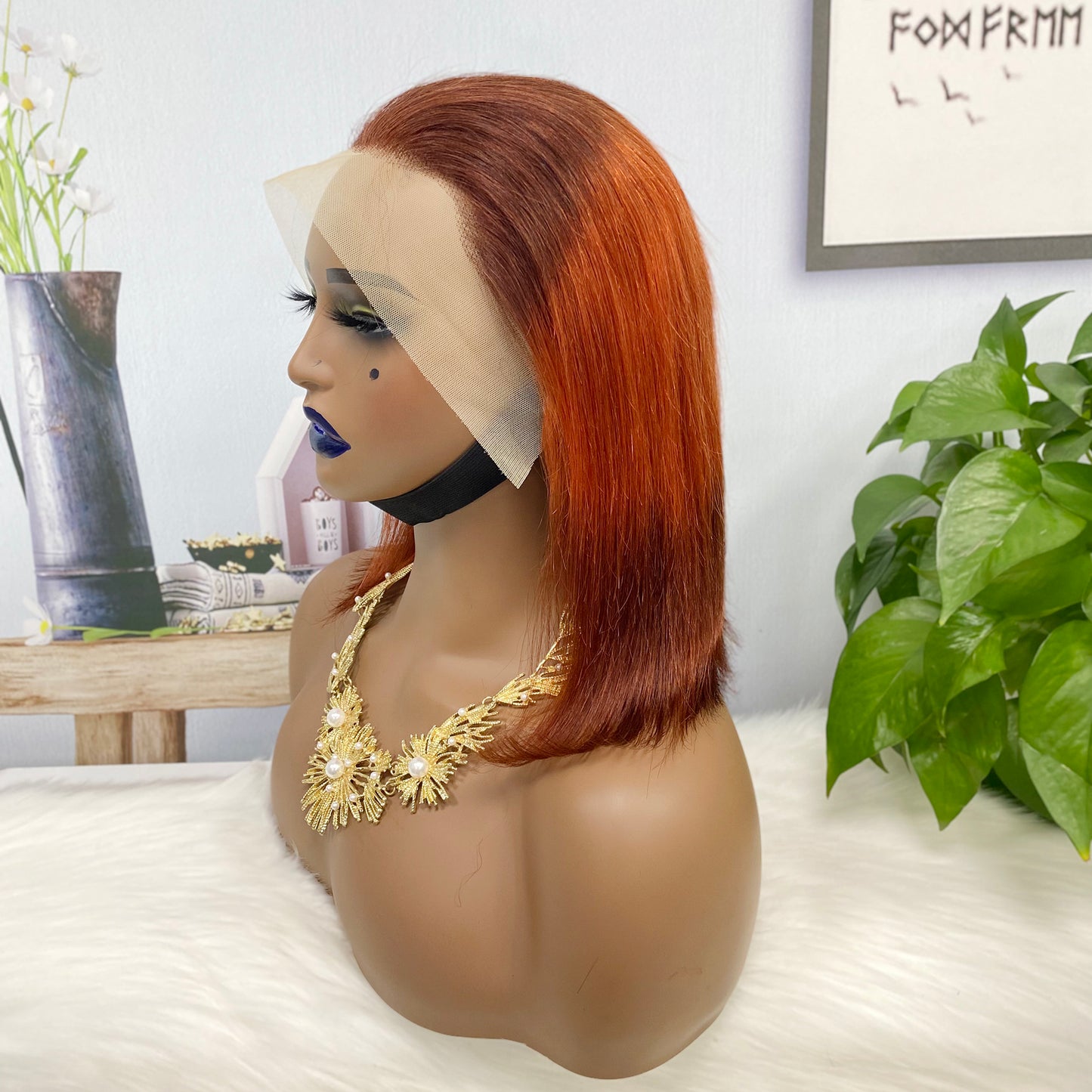 13*4 BoB Wig Straight Wigs Color T4/350/4# 200% Density