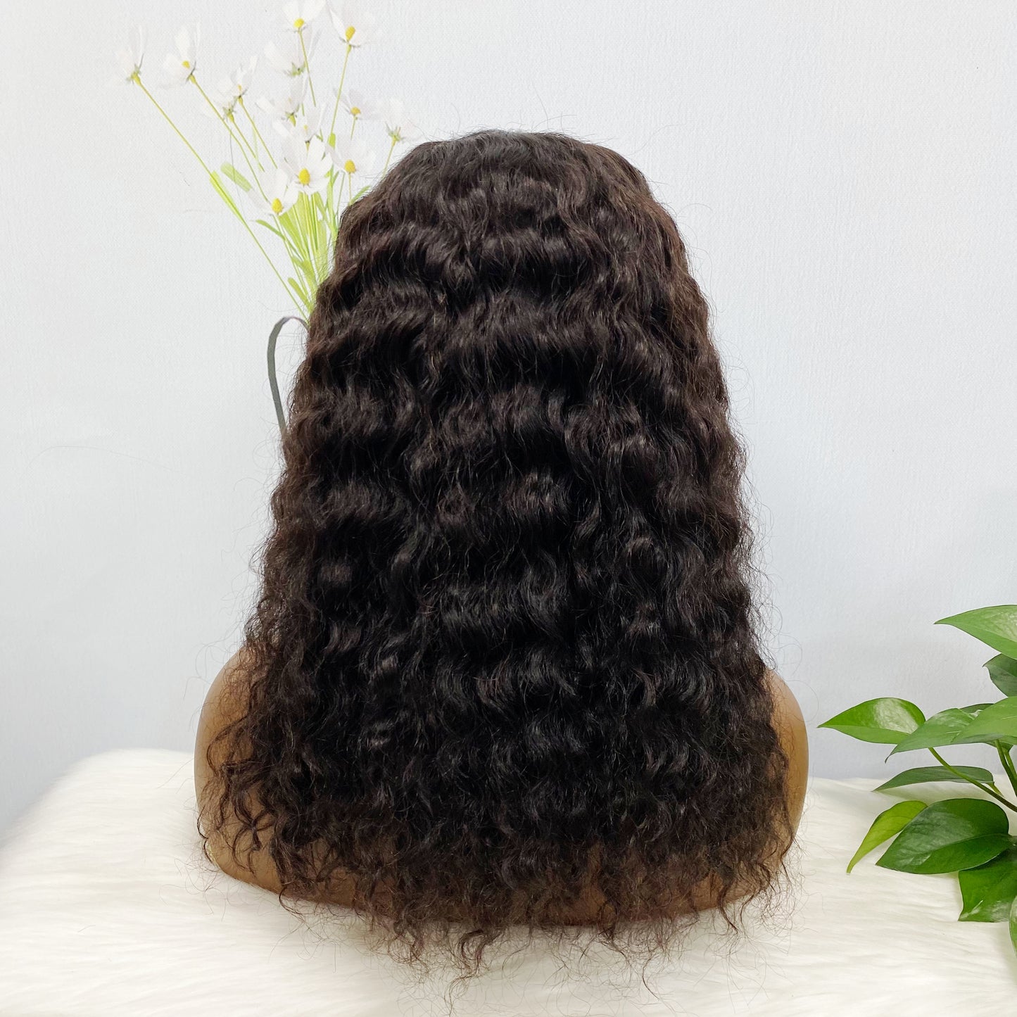 13*4 BoB Wig Water Wave Wigs Color NC 250% Density