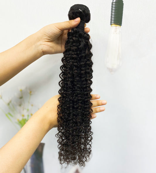 10A Burmese Hair Jerry Curl Natural Human Hair Bundles With HD Closure Frontal 10"-40"