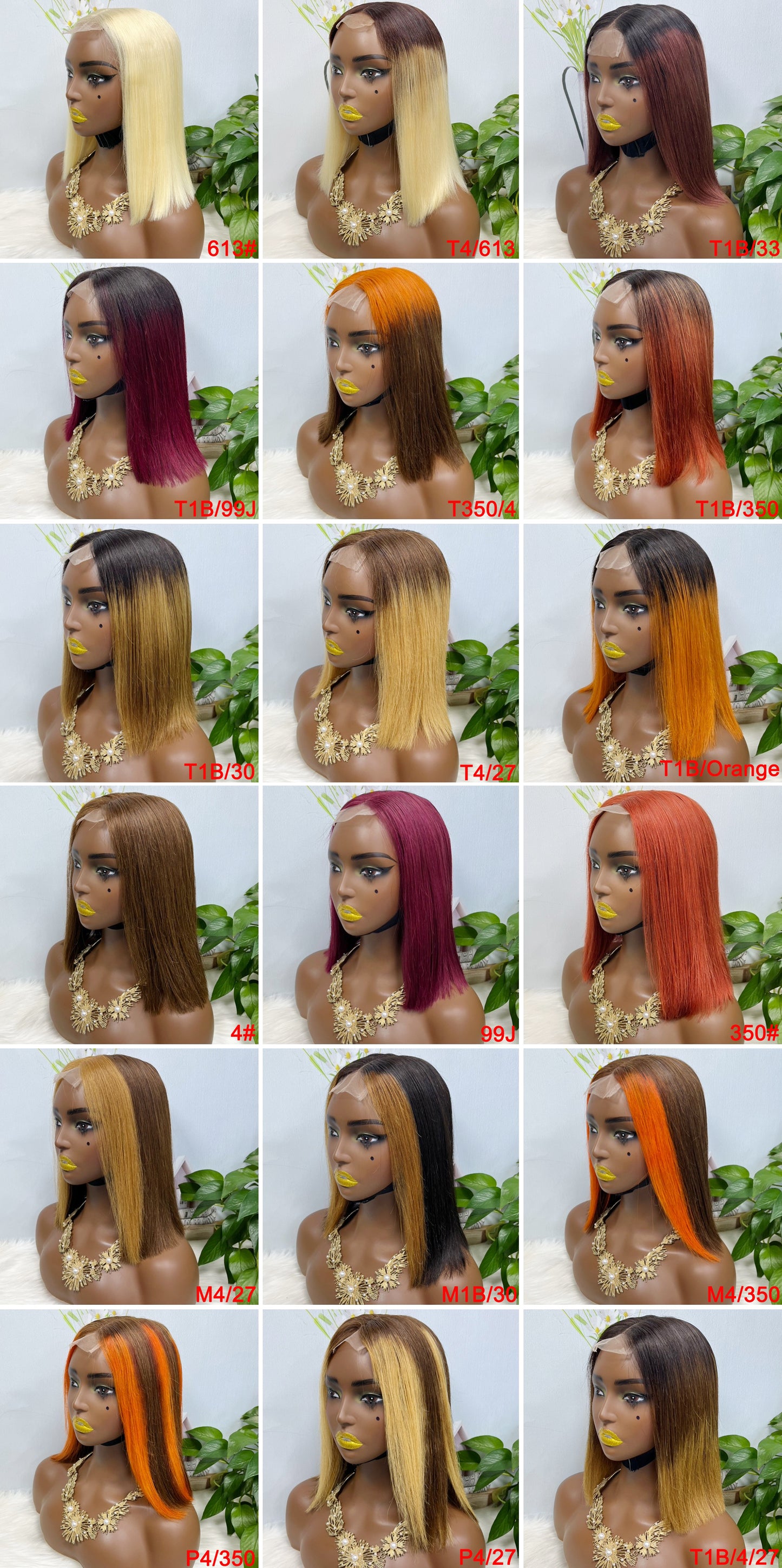Super Double Drawn 2*6 Lace Bob Wig Human Hair Lace Wig Color 4# Straight