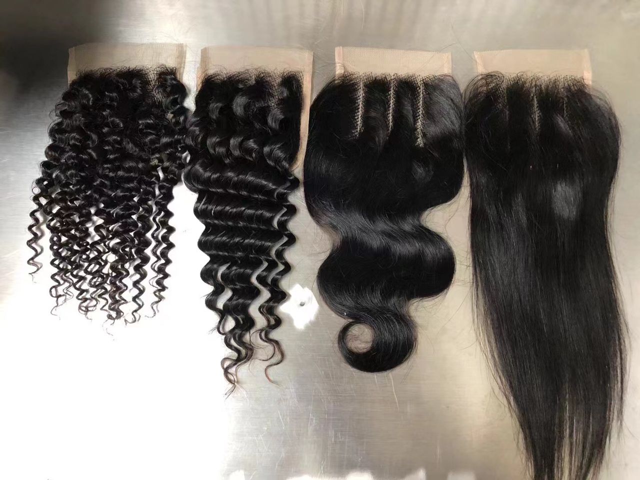 4*4 Lace Closure 100% Natural Virgin Human Hair Natural Color 8"-22"