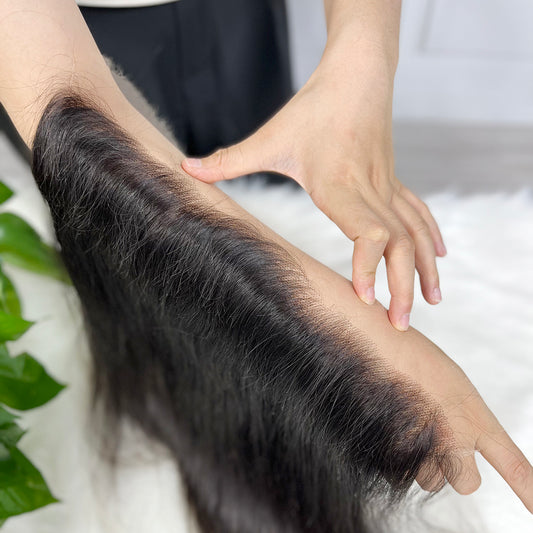 13*4 HD Lace Frontal Straight 100% Natural Human Hair Natural Color 12"-26"