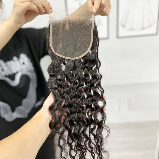 5*5 HD Lace Closure Natural Wave Virgin Human Hair Natural Color 12"-26"