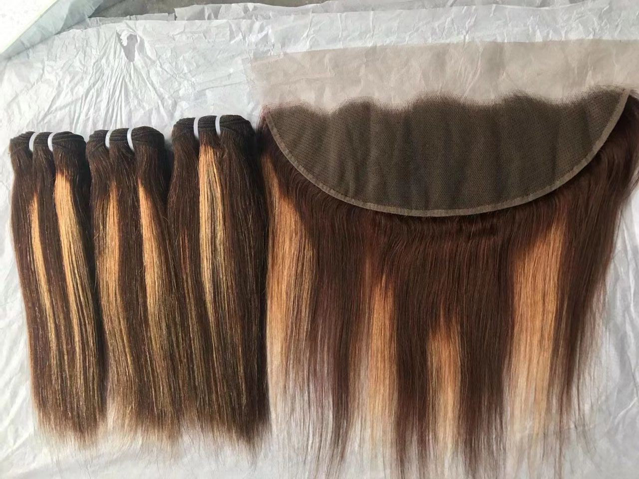 13*4 Lace Frontal Colors Silky Straight 100% Natural Virgin Human Hair Natural Color 10"-24"