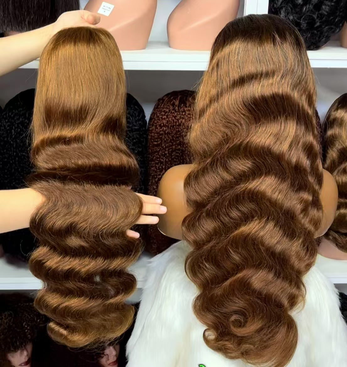 13x4 HD Swiss Lace Wig Straight Human Hair Wigs Ginger Color 350# 30"