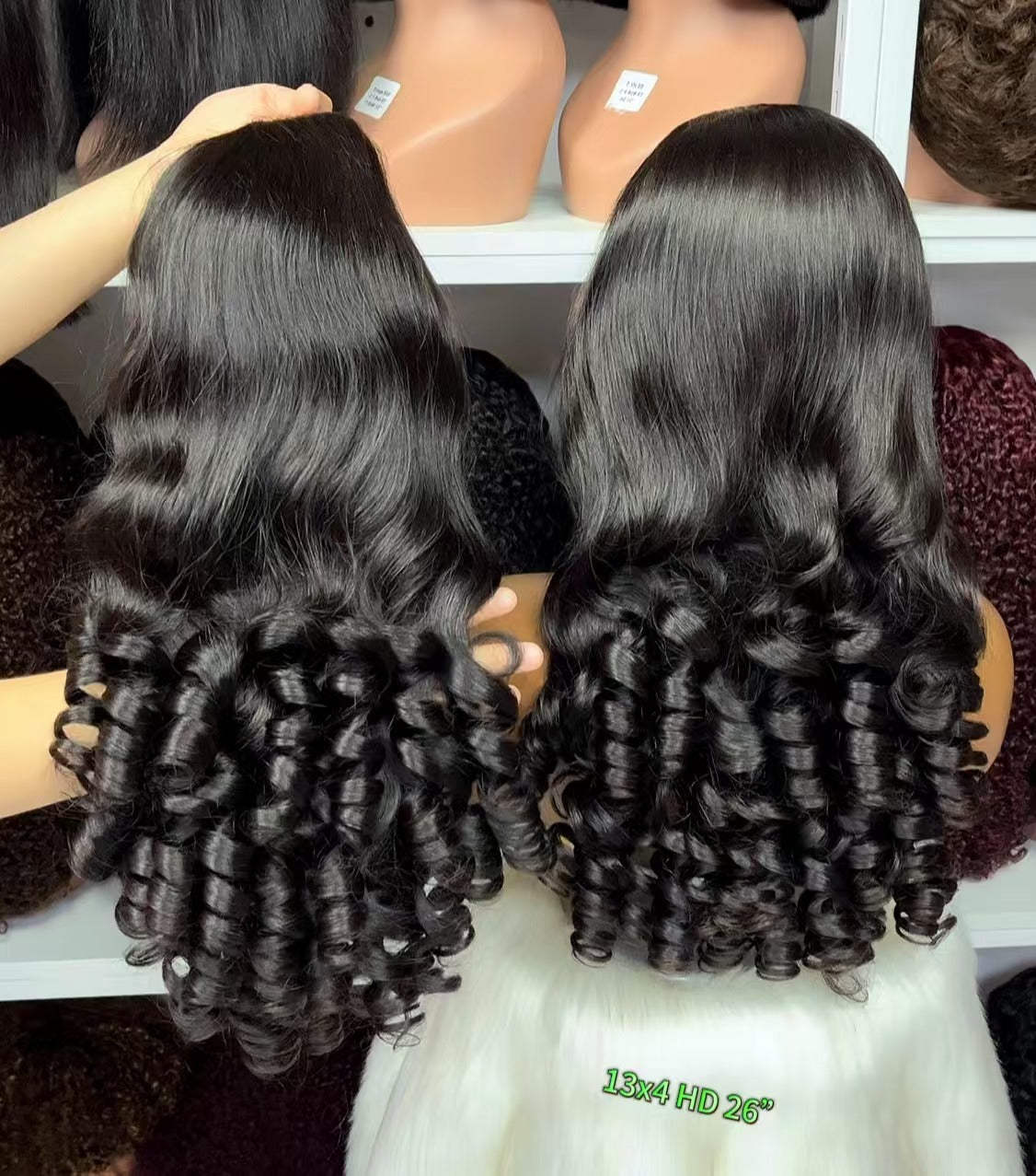 13x4 HD Swiss Lace Wig Natural Wave Wavy Human Hair Wigs Natural Color 10"-40"
