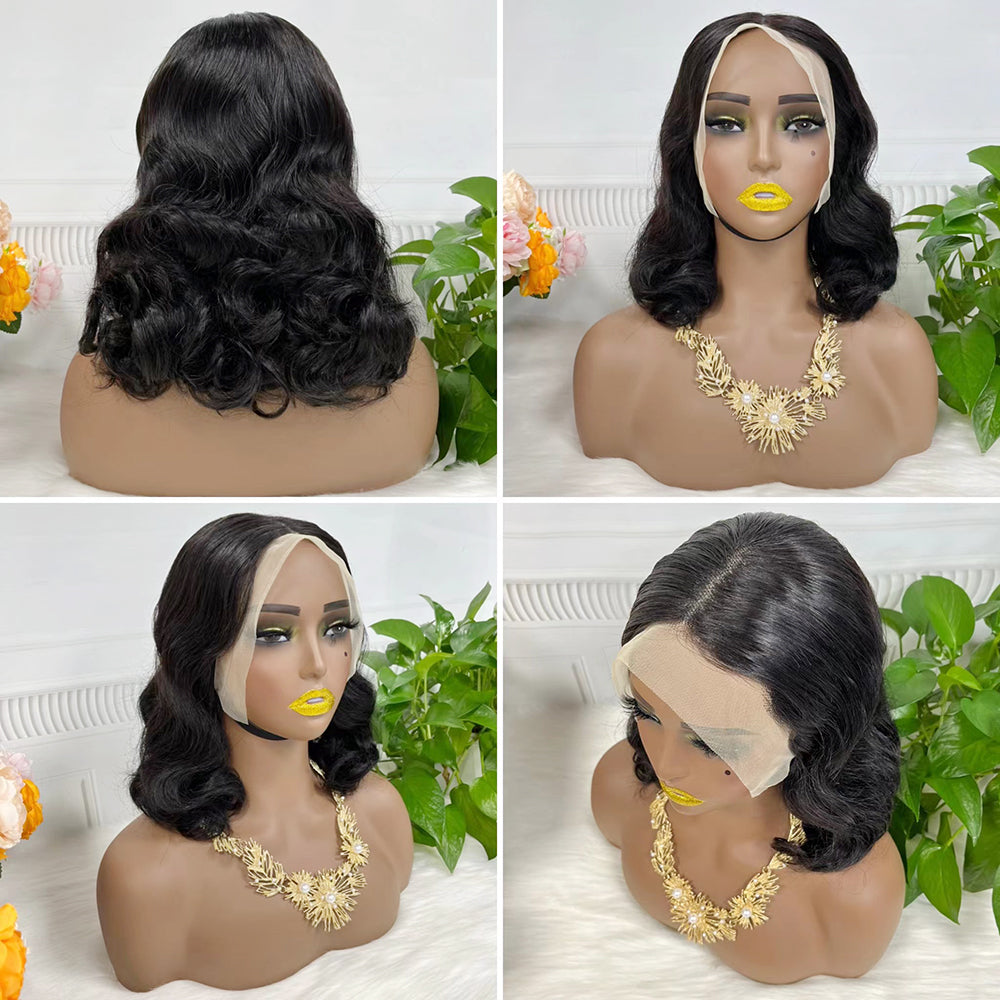 DD 13*4 Lace Wig Loose Body Wave Natural Virgin Human Hair Lace Wigs Color T4/30/4#  250% Density