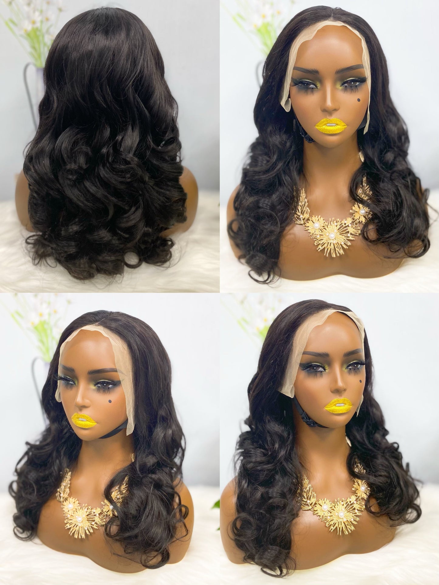 Double Drawn 13*4 Lace Wig  Romance Human Hair Lace Wig Color P4/30#  20inch