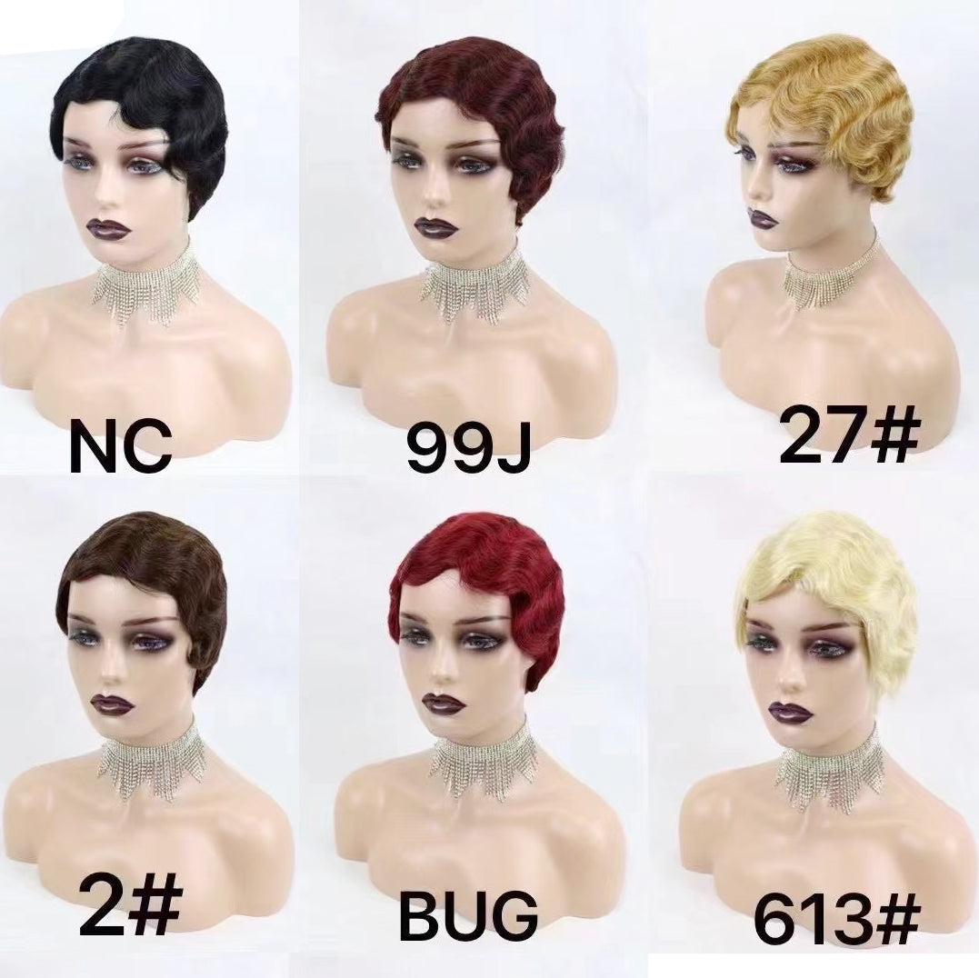 Perruque de cheveux humains Machine, cheveux naturels, 310 couleurs, T1B/BUG
