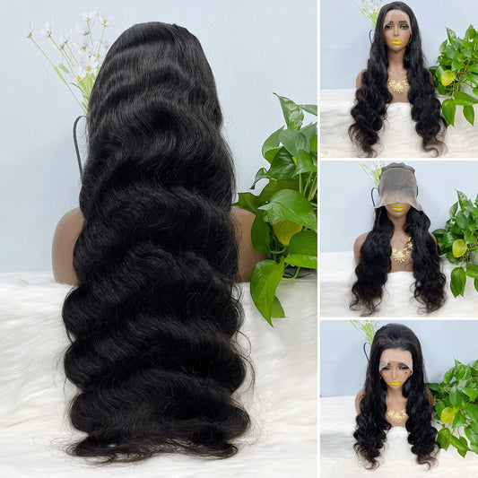 13*4 Lace Wig Body Wave Natural Virgin Human Hair Lace Wigs Color NC 200% Density