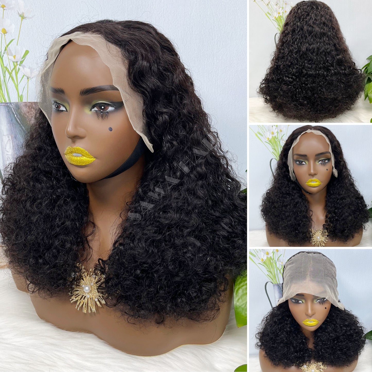 Double Drawn 13*4 Lace Wig IC Virgin Human Hair Lace Wigs Color P4/30#