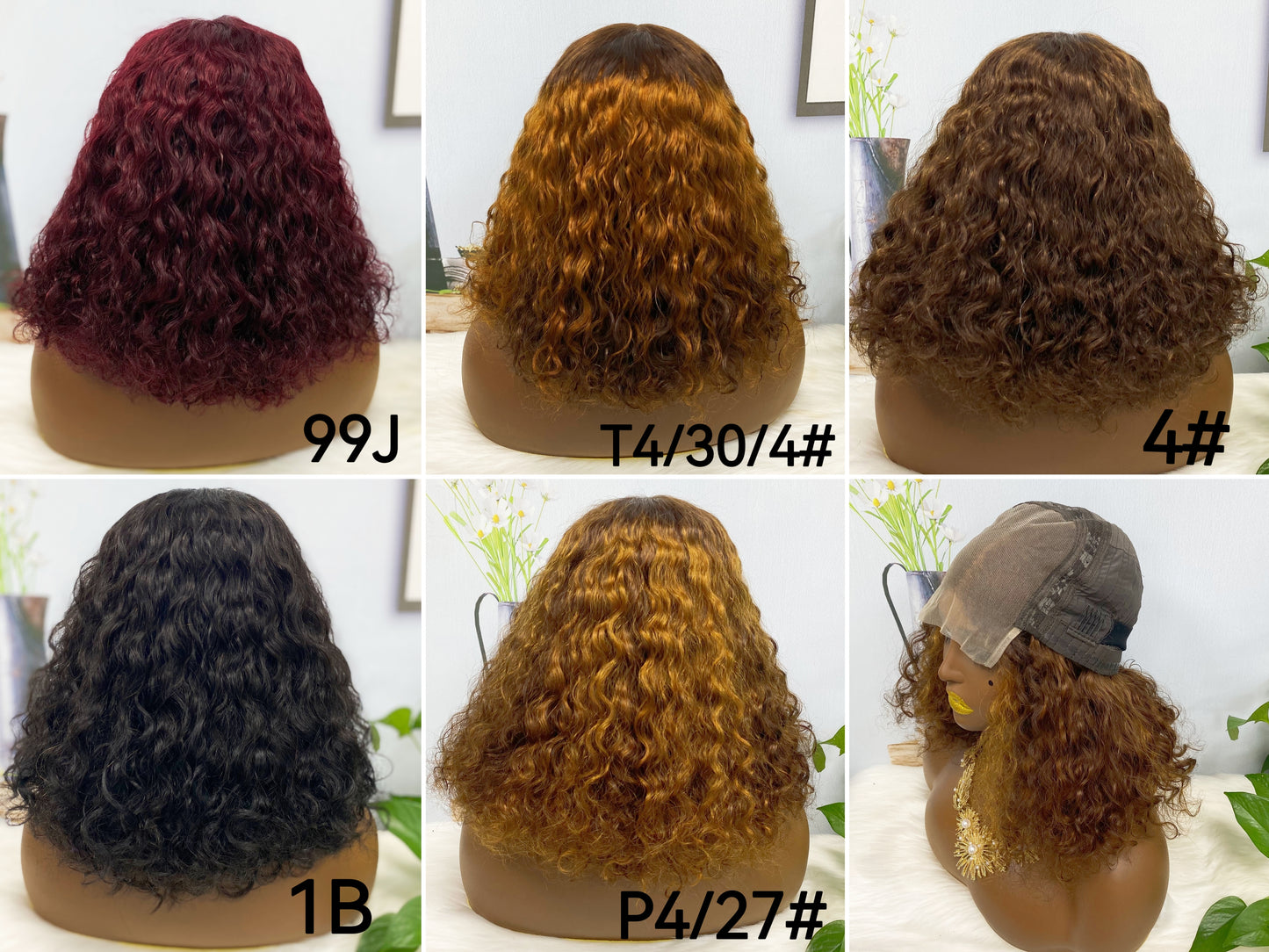 Perruque sans colle DD 5x5 WW, cheveux naturels naturels, couleur T4/30/4 #14 pouces