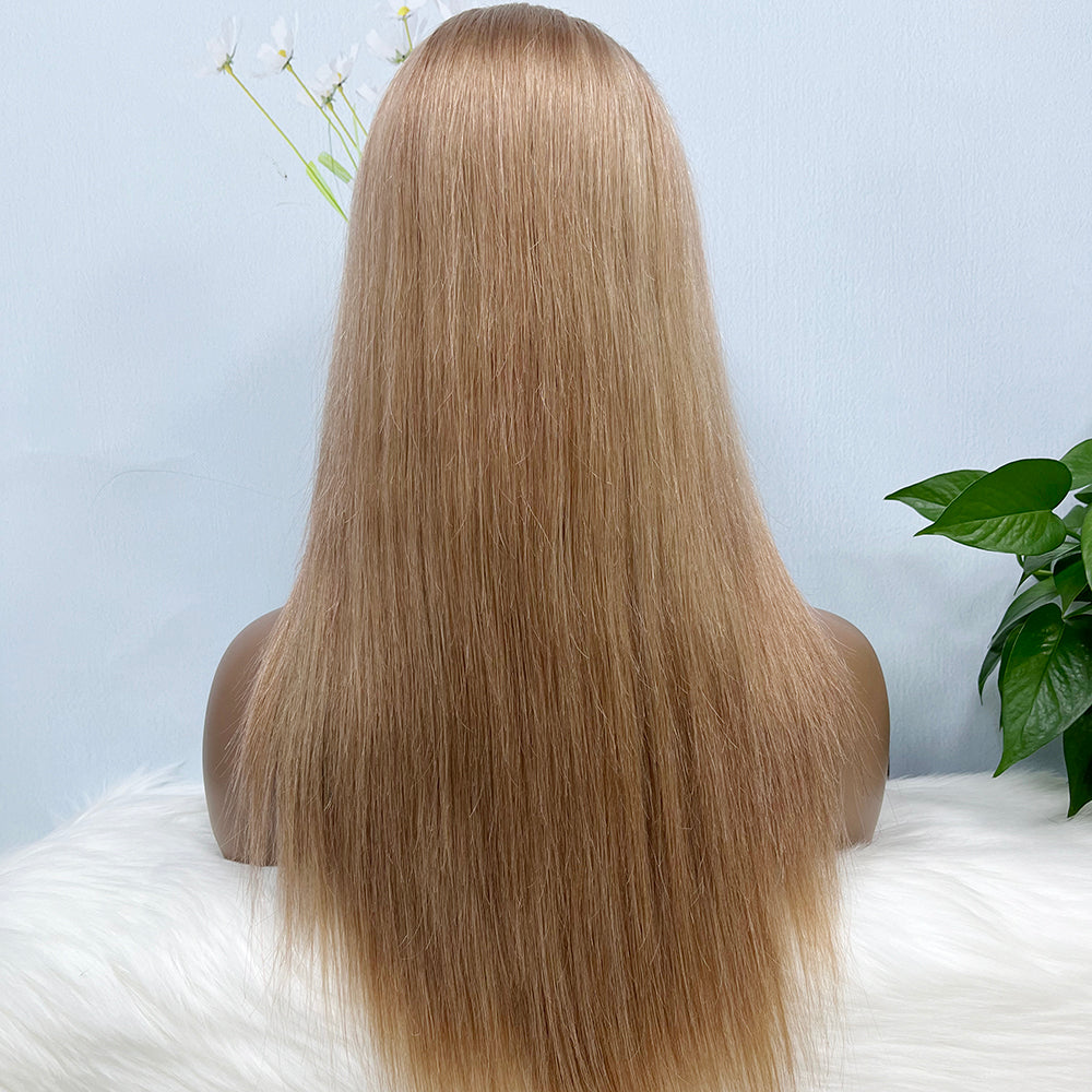 13*4 Lace Wig Straight Natural Virgin Human Hair Lace Wig Color Khaki 20inch