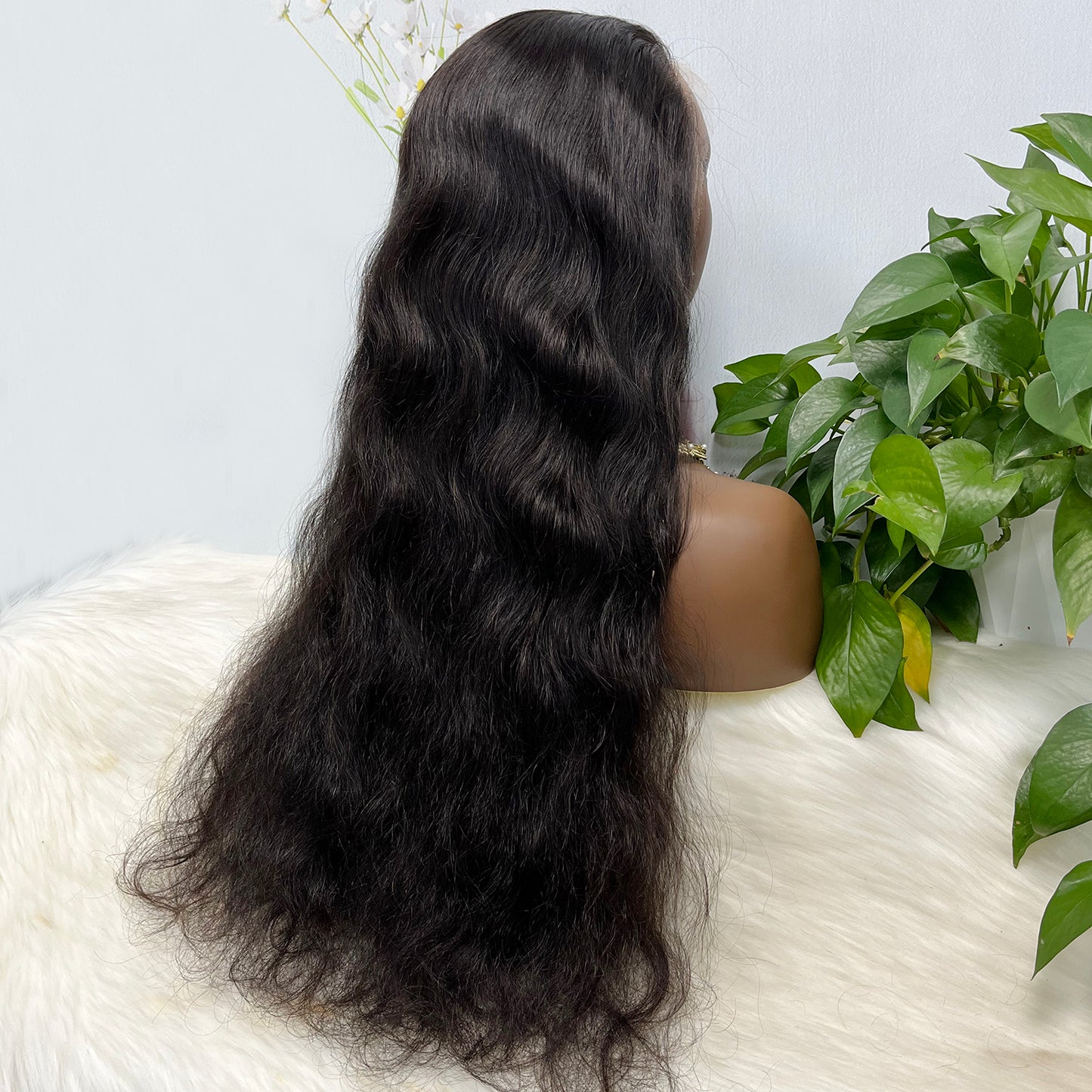 5*5 HD perruque de dentelle sans colle vague d'eau cheveux humains vierges perruques de dentelle bouclée densité 250%