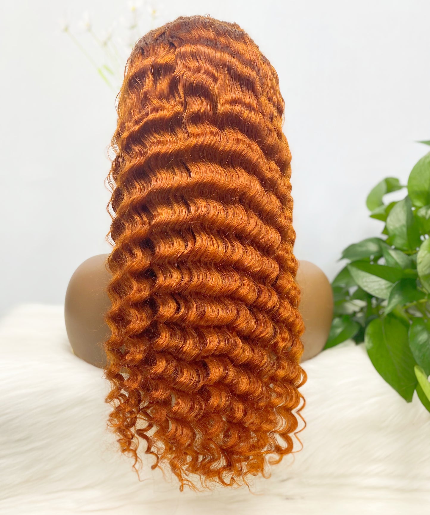 13*4 Lace Wig Deep Wave Natural Virgin Human Hair Lace Wigs Color 350#