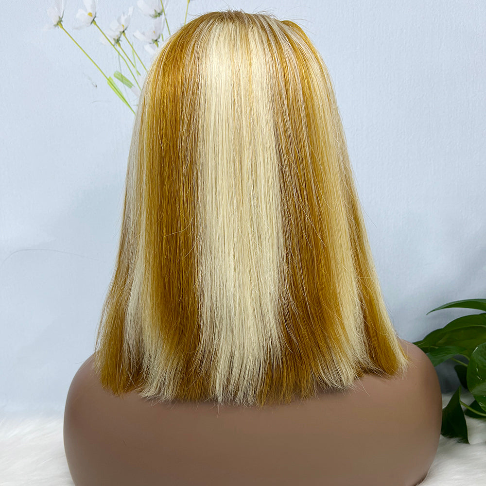 13*4 BoB Wig Straight  Wigs Color P4/613# 200% Density