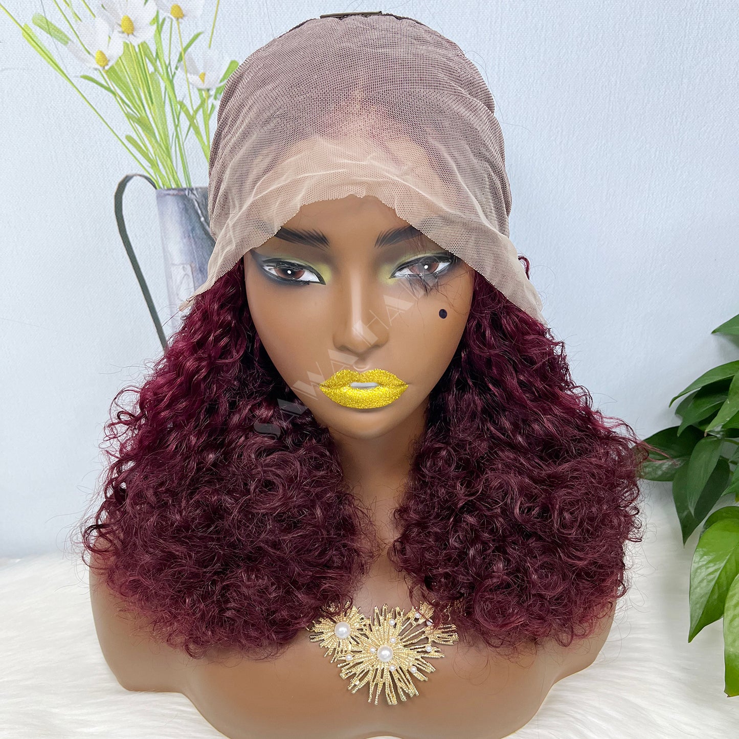 Double Drawn 13*4 Lace Wig IC Virgin Human Hair Lace Wigs Color 99J