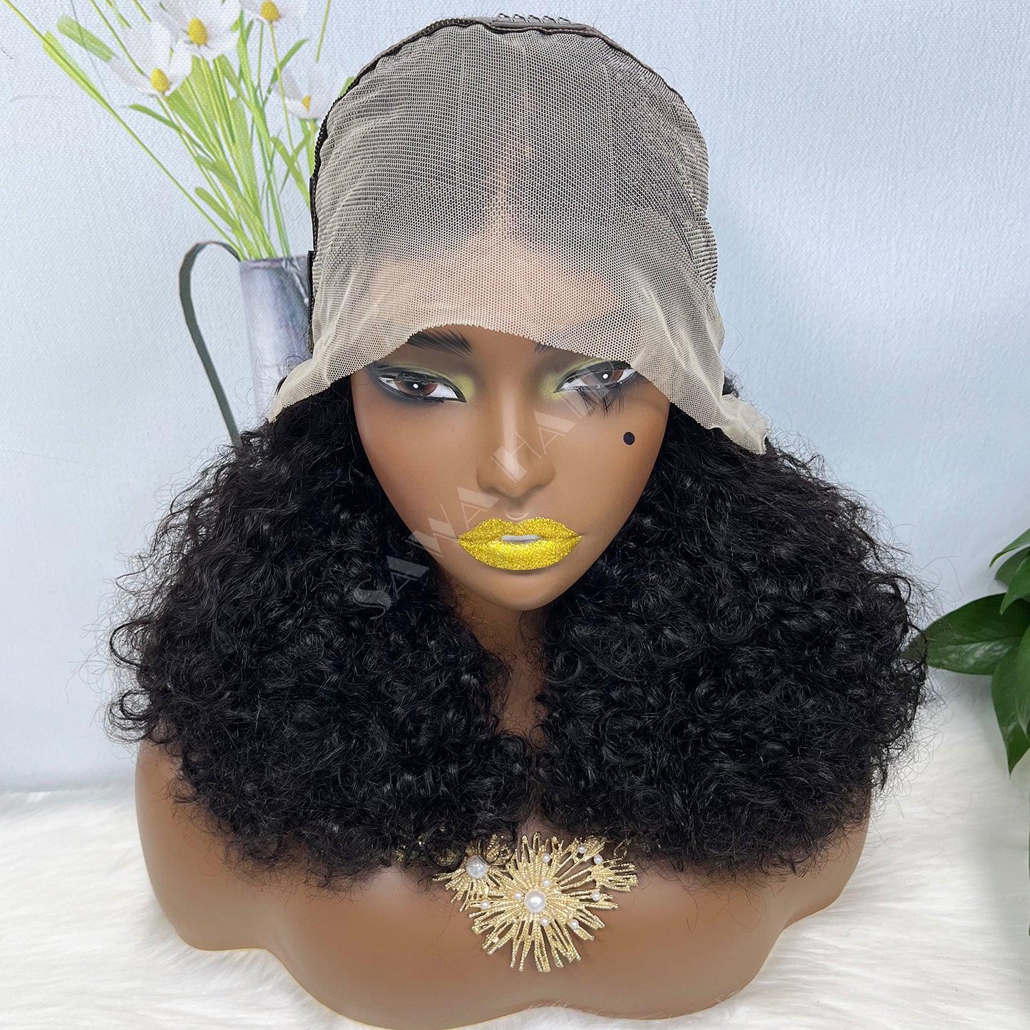 Double Drawn 13*4 Lace Wig IC Virgin Human Hair Lace Wigs Color NC