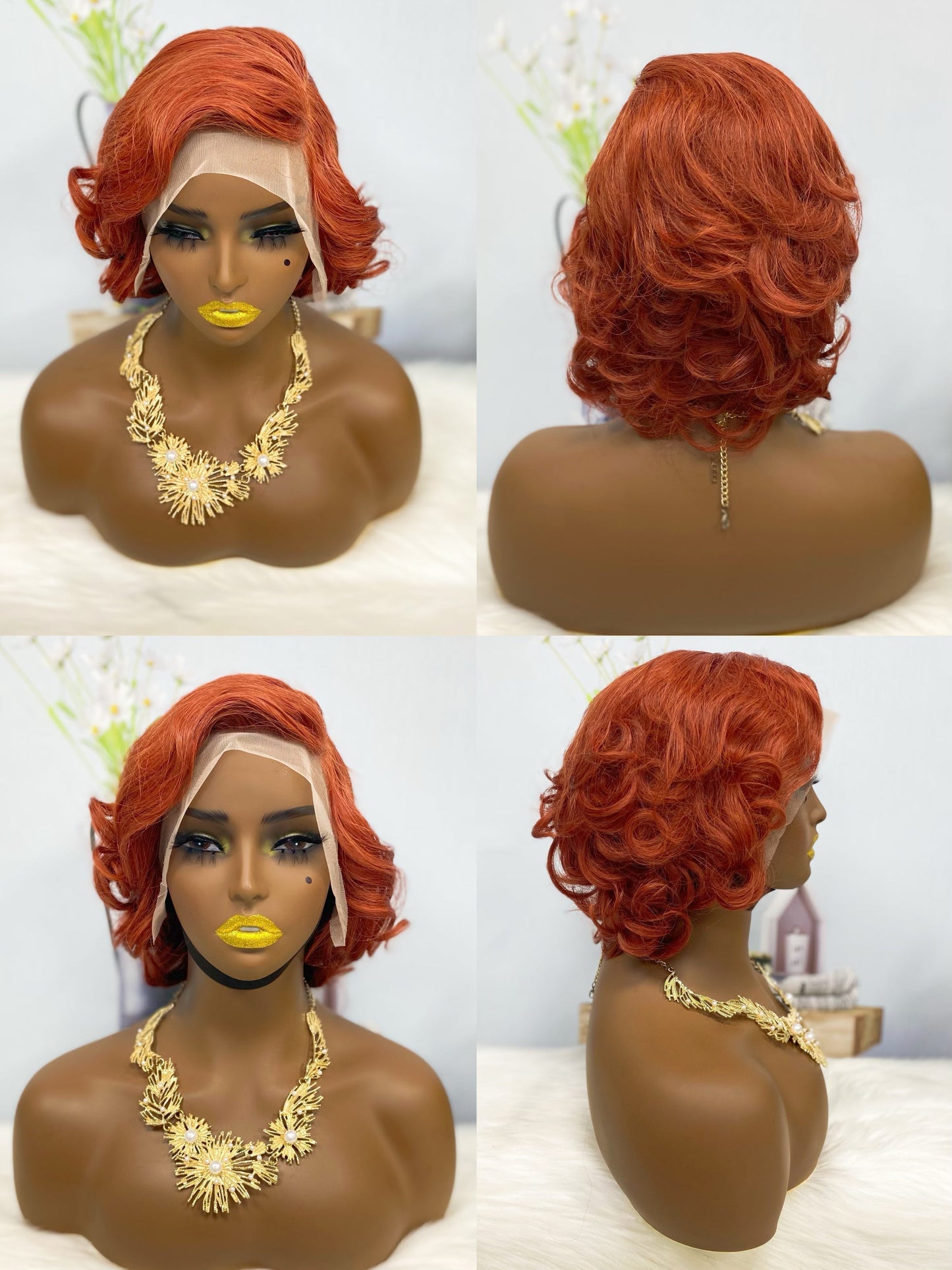 13*4 Wig Sasson03 Virgin Human Hair Lace Wigs T1B/30#