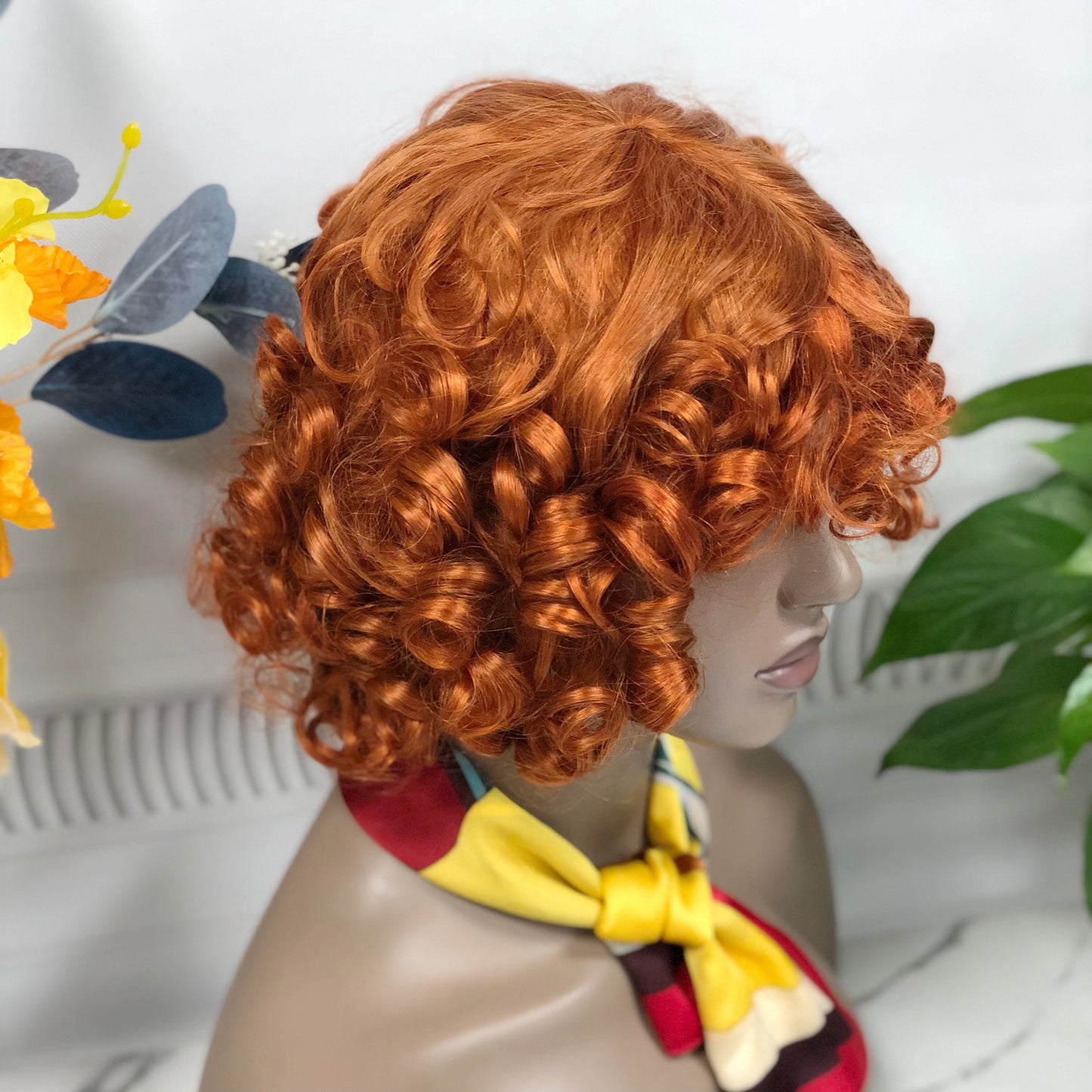 DD Wig Big Fumi Curl Machine Human Hair Wig Natural Hair Wigs Color 350#