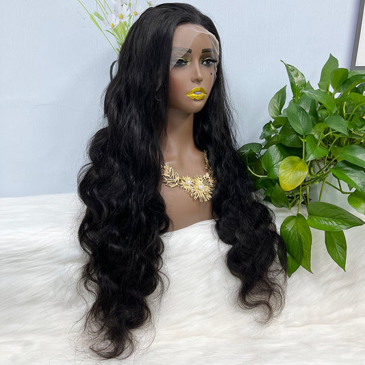 13*4 Lace Wig Body Wave Natural Virgin Human Hair Lace Wigs Color NC 200% Density
