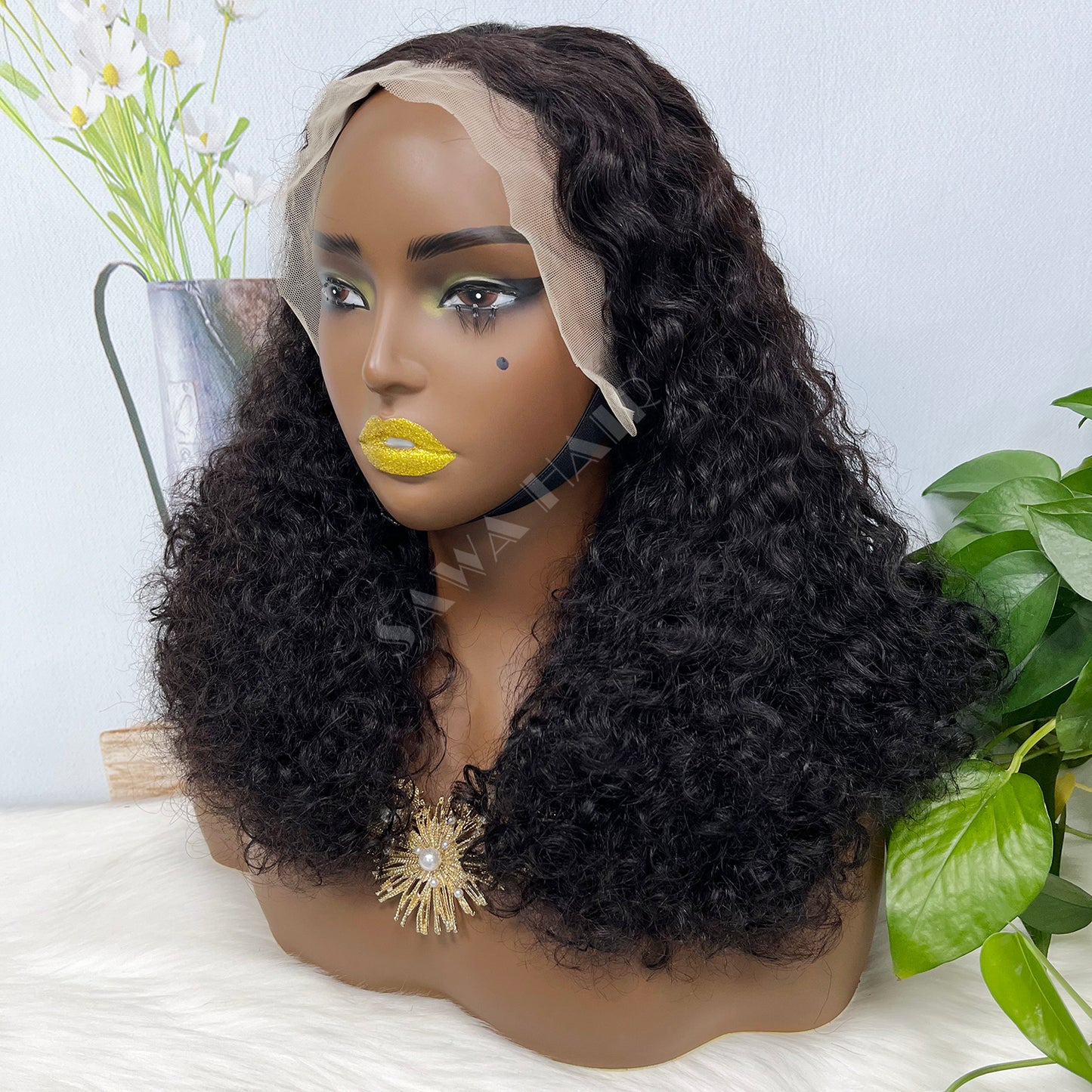 Double Drawn 13*4 Lace Wig IC Virgin Human Hair Lace Wigs Color NC