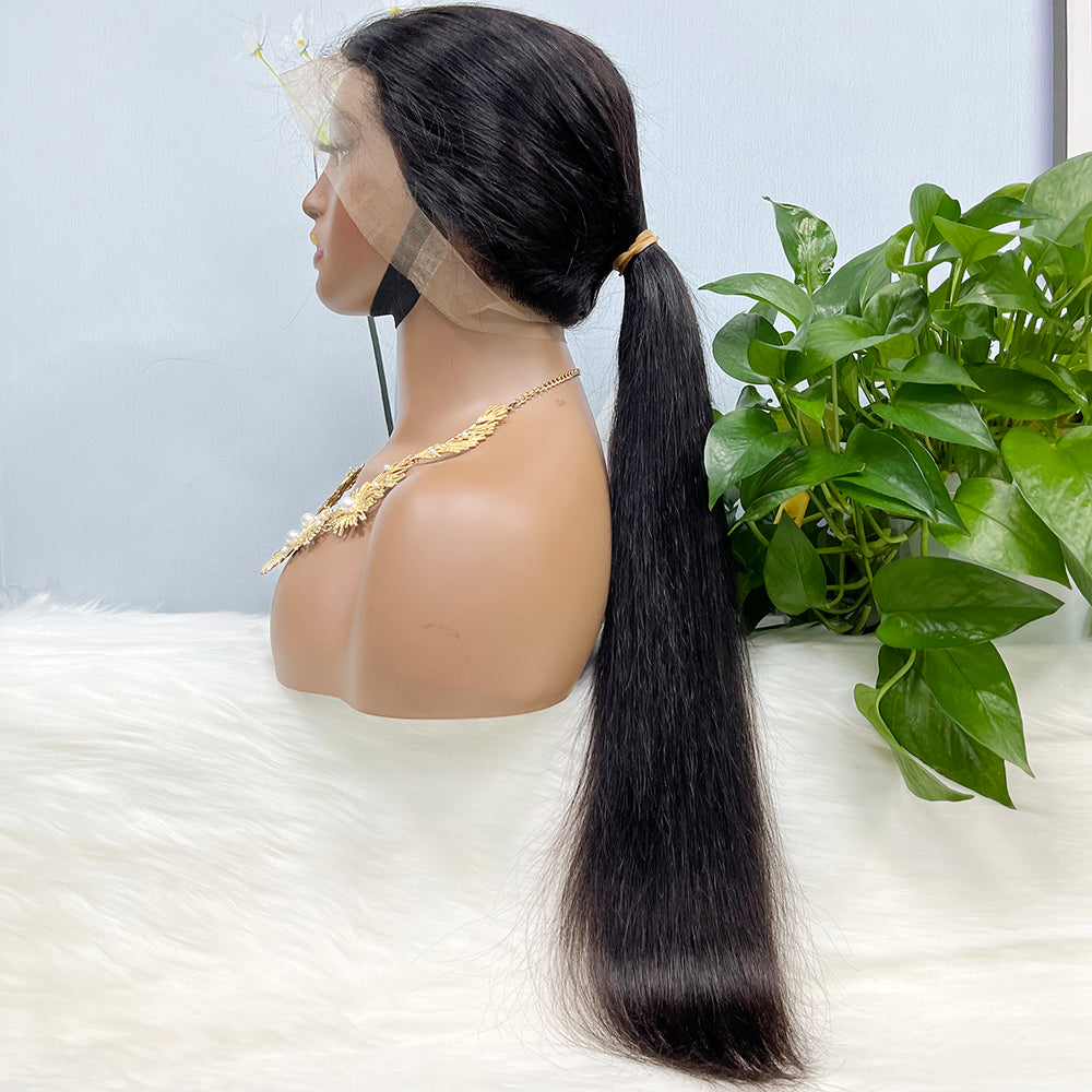 360 Lace Wig Straight Natural Virgin Human Hair Wigs 14inch- 36inch 250% Density