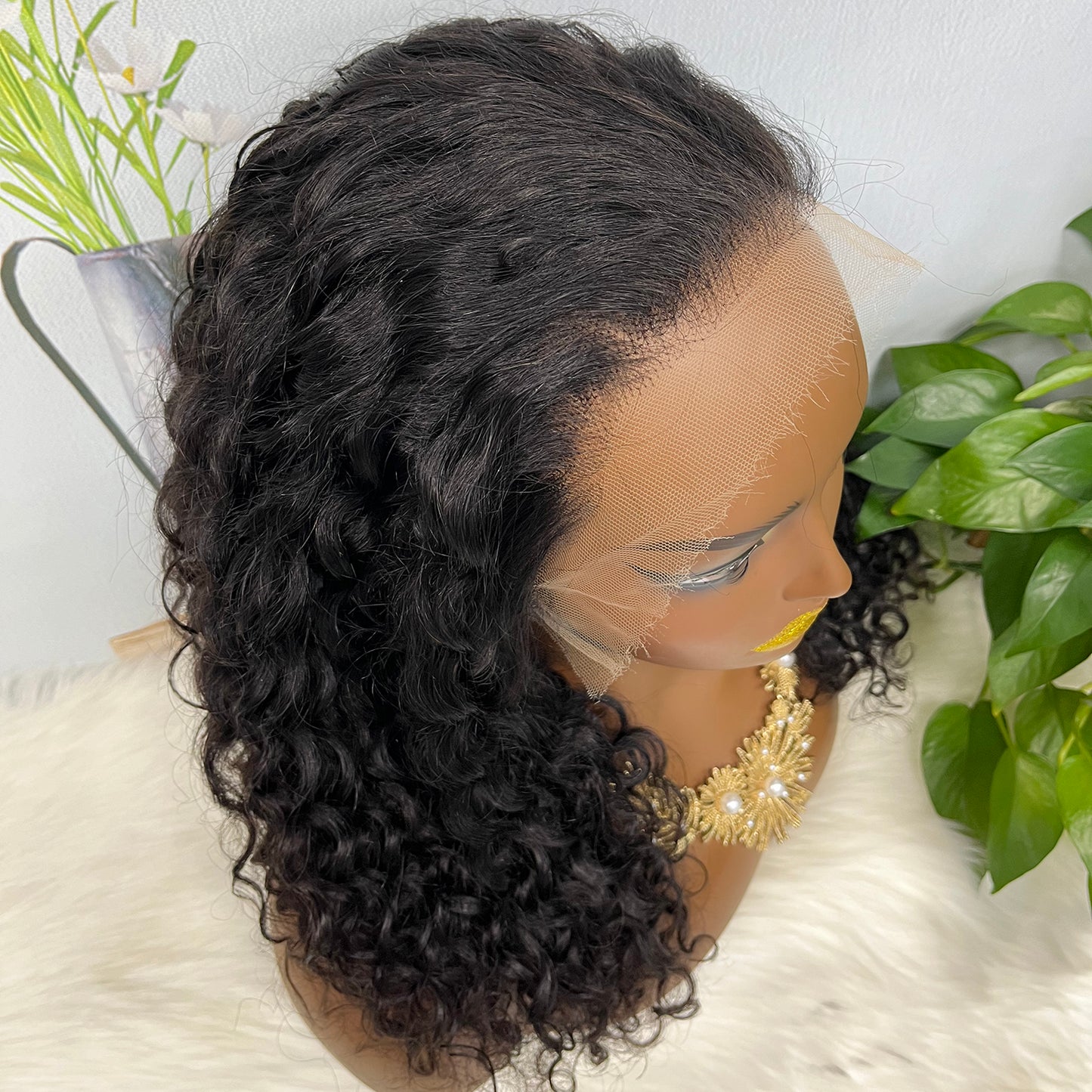 13*4 HD Lace Wig Water Wave  Natural Color Virgin Human Hair Wigs 250% Density