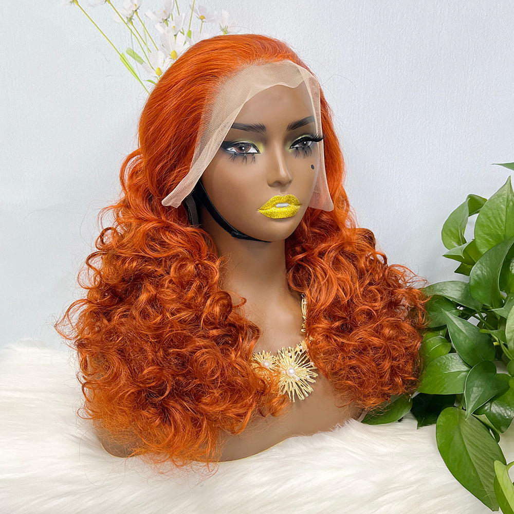 DD 13*4 Lace Wig Fumi  Natural Human Hair Lace Wigs Color 350# 250% Density