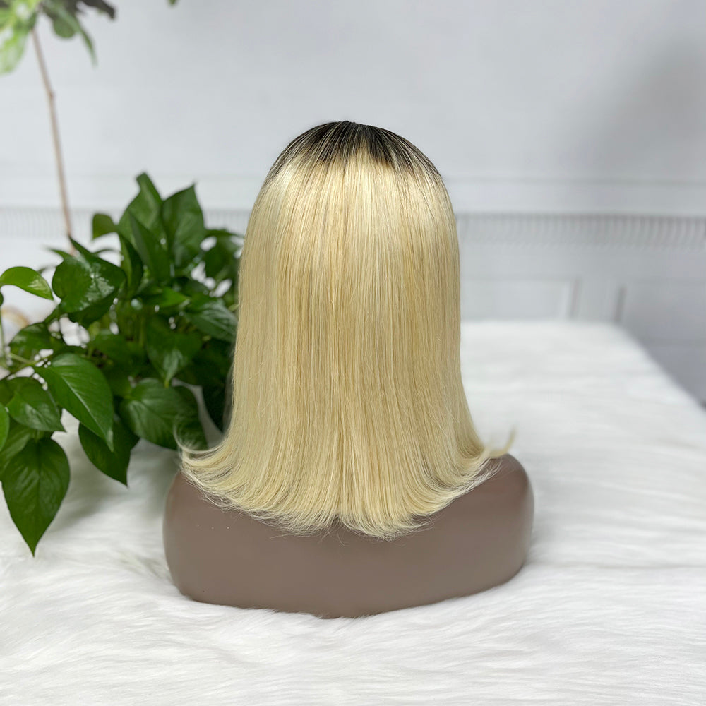 13*4 BoB Wig Straight  Wigs Color T1B/613# 200% Density