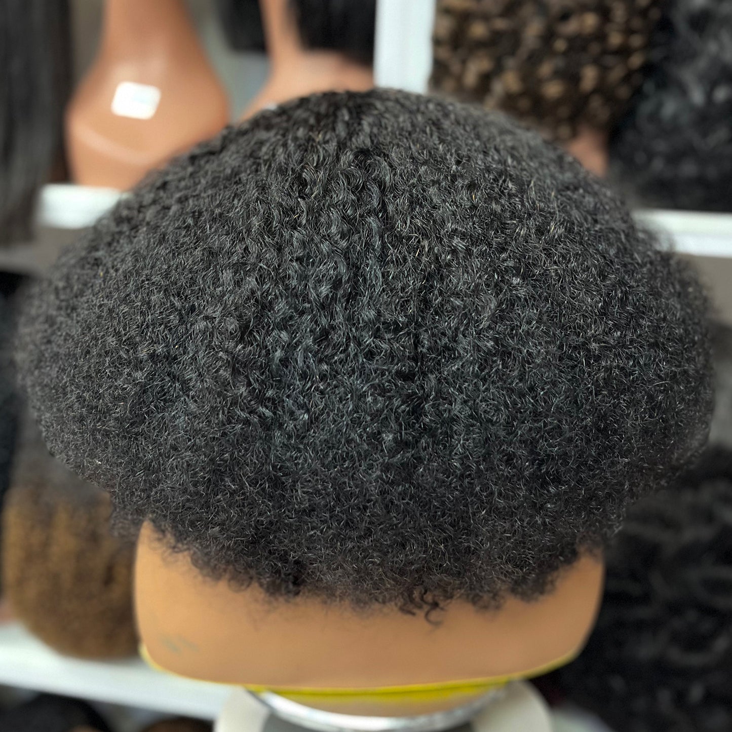 Fringe Double Drawn Wig Human Hair Pixie Curl Wigs 300% Density Ombre Color T4/30/4