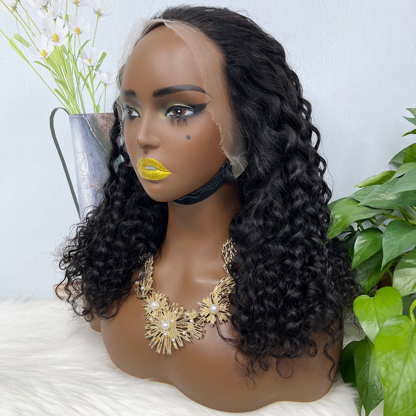 13*4 HD Lace Wig Water Wave  Natural Color Virgin Human Hair Wigs 250% Density