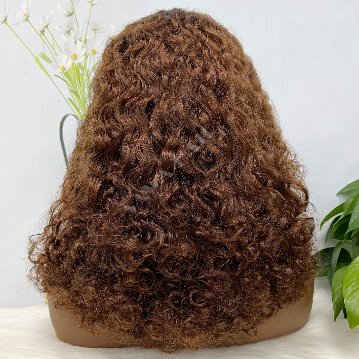 Double Drawn 13*4 Lace Wig IC Virgin Human Hair Lace Wigs Color 4#