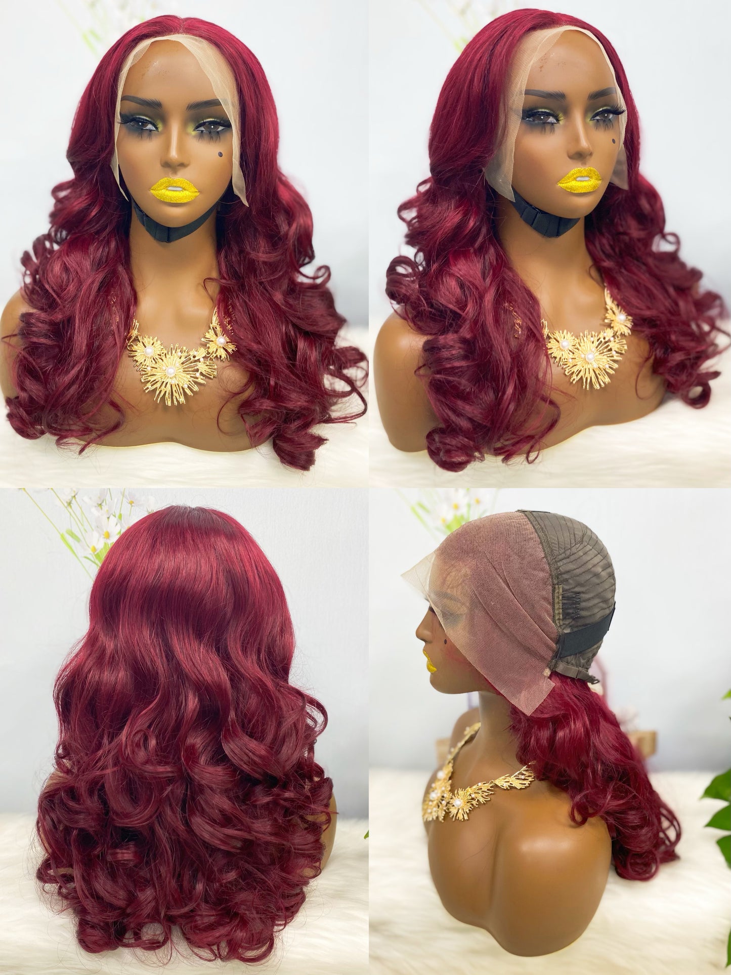 Double Drawn 13*4 Lace Wig  Romance Human Hair Lace Wig Color NC 20inch