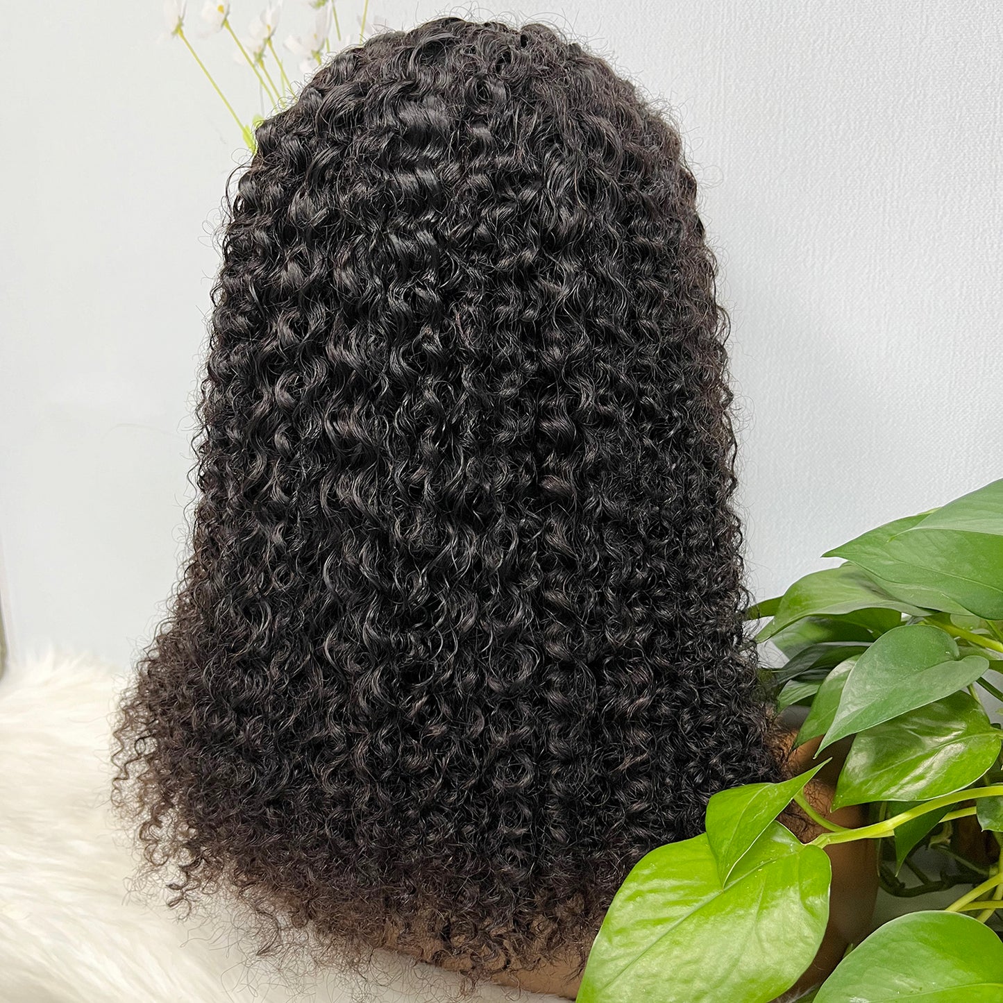 6*6 Lace Wig Jerry Curl Natural Virgin Human Hair Lace Wigs Color NC 250% Density