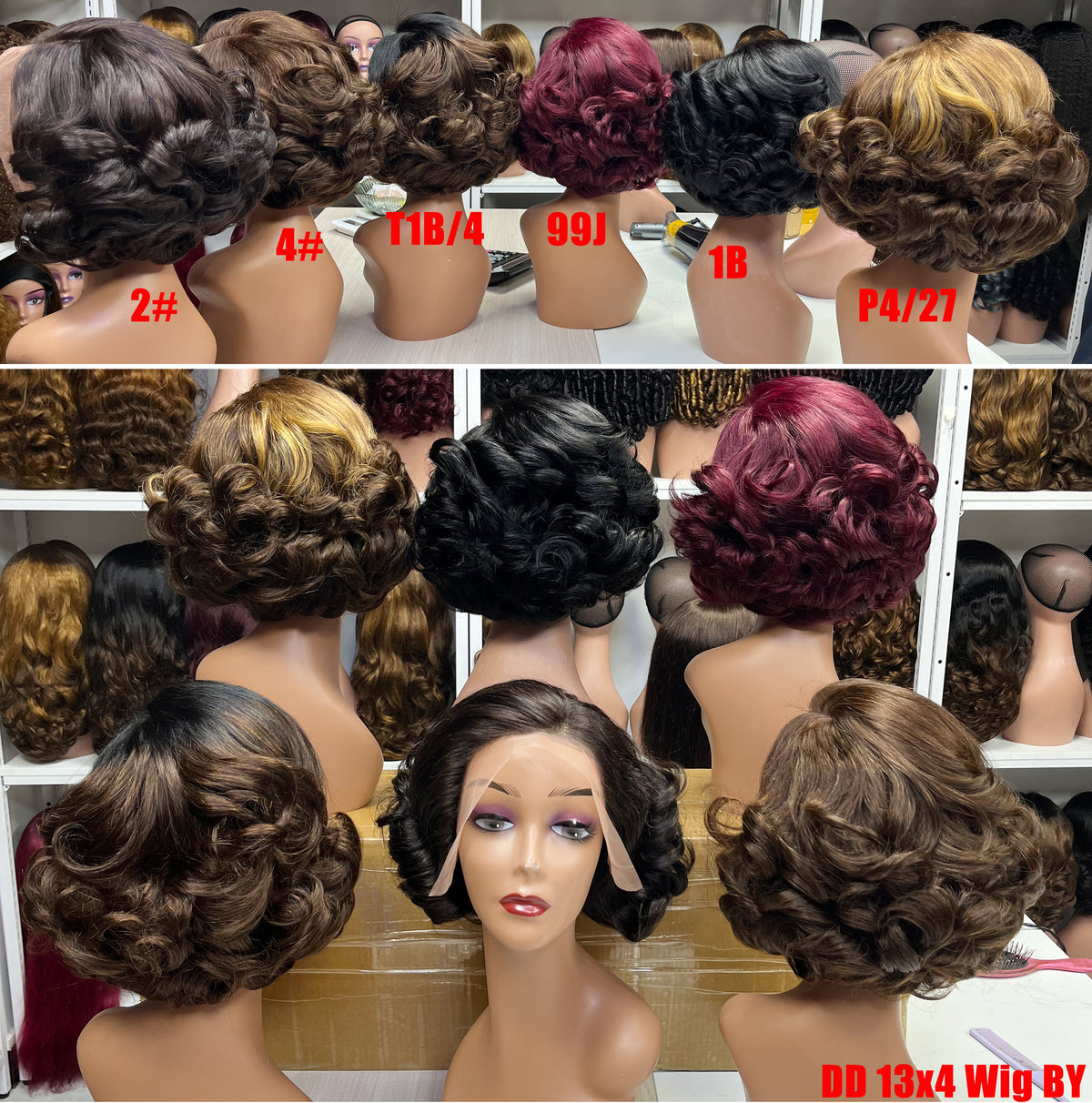 DD 13*4 Lace Wig BY Natural Virgin Human Hair Lace Wigs Color NC