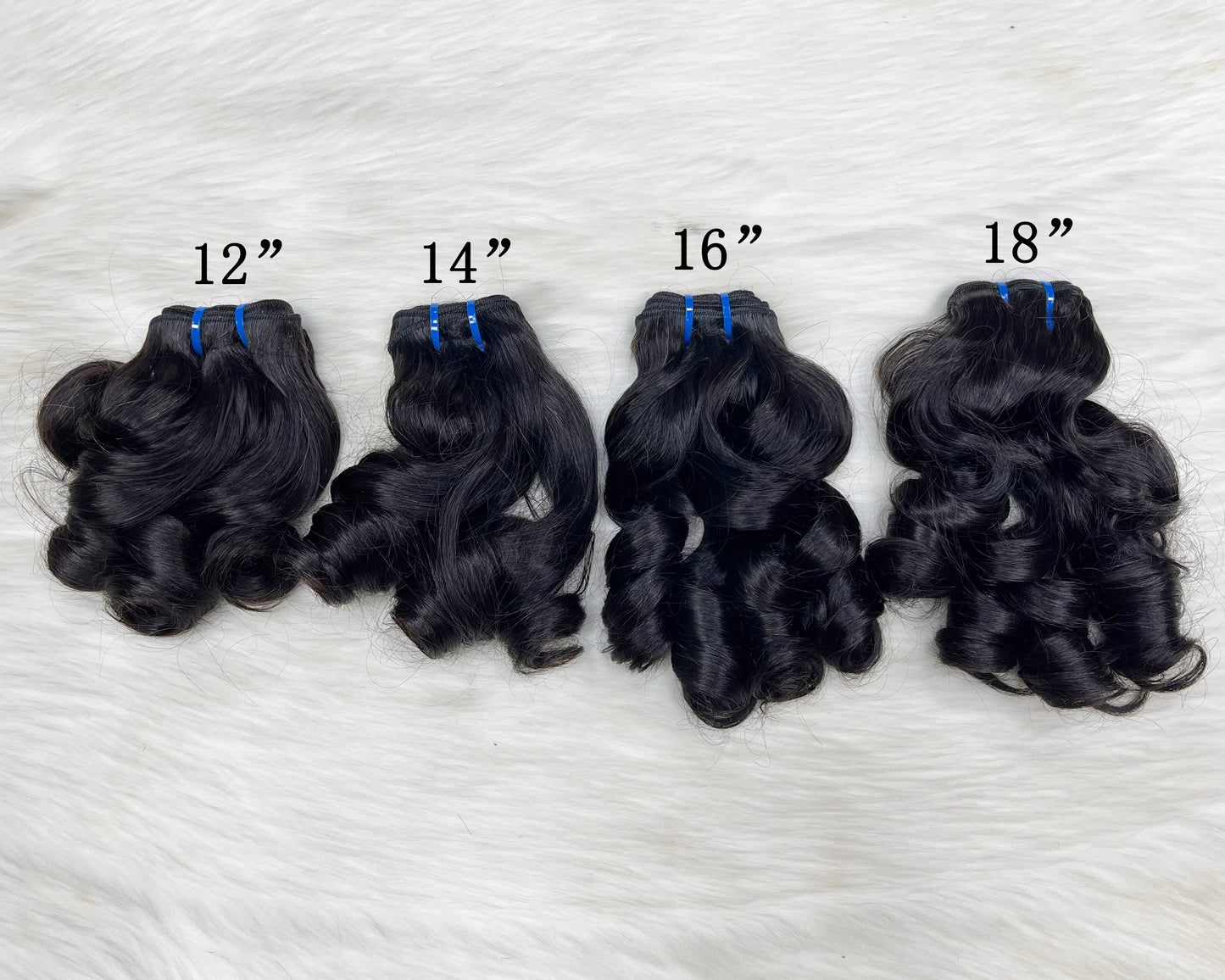 Double Drawn Burmese Hair Bundles Natural Human Hair Straight 4"-30" Natural Color 100grams