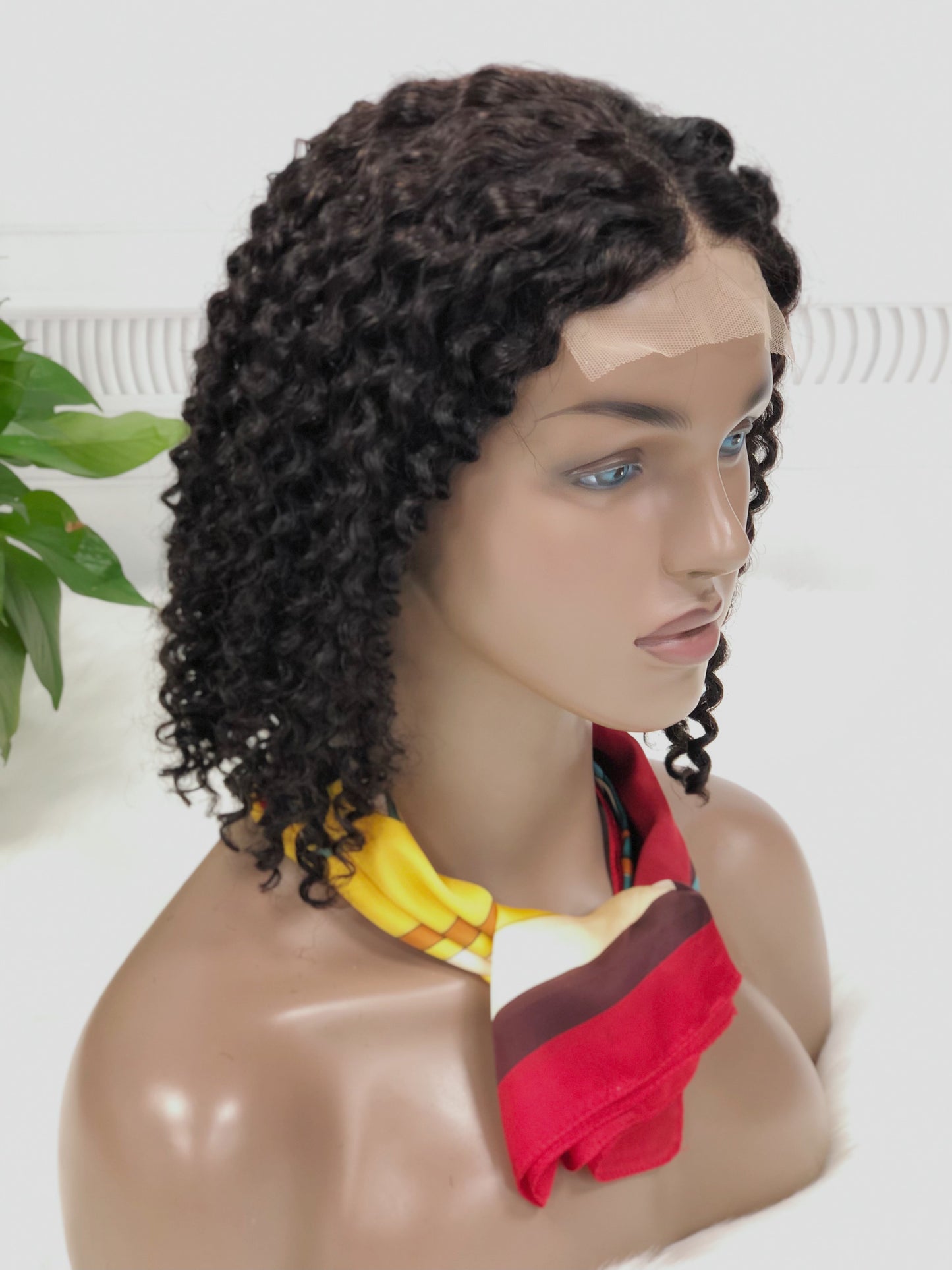 4*4 BOB perruque Jerry Curl couleur NC perruques brésiliennes de cheveux humains vierges