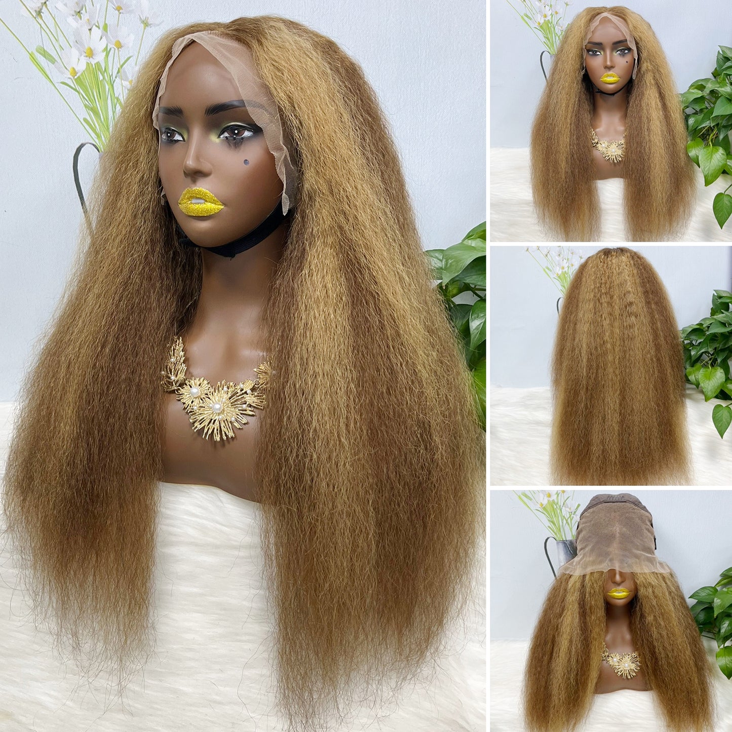 Color 13x4 Lace Wig Straight Human Hair Wigs Dark Brown Color 2# 18"-30"
