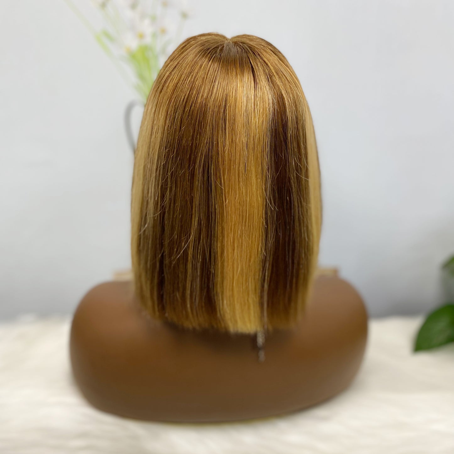 SDD 2*6 BOB Wig Human Hair Straight Color P4/27#