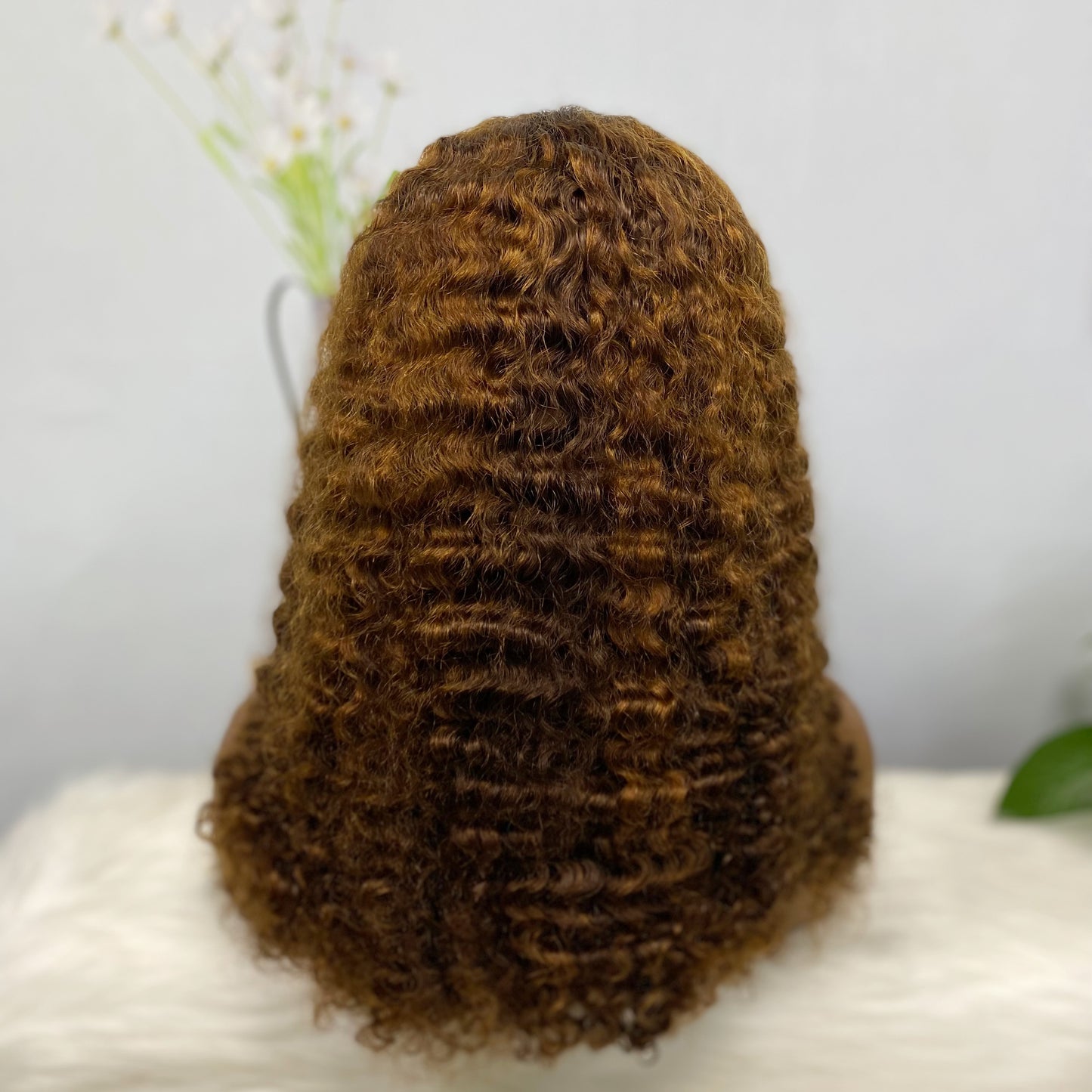 DD 13*4  Wig Human Hair Burmese Curl Color P4/30#