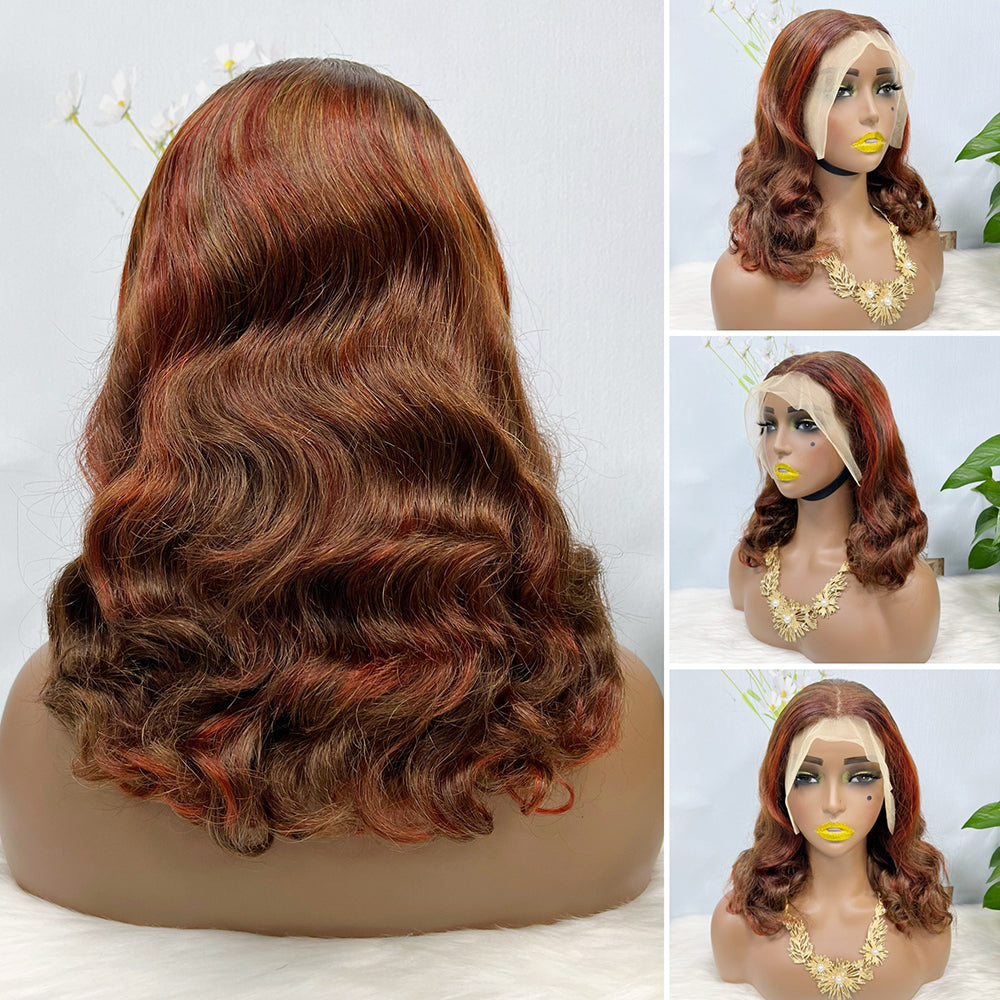 DD 13*4 Lace Wig Loose Body  Natural Virgin Human Hair Lace Wigs Color NC 250% Density