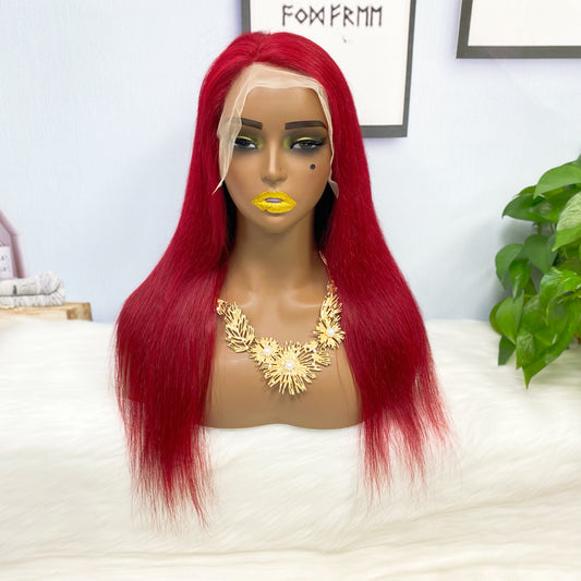 13*4 Lace Wig Straight Natural Virgin Human Hair Lace Wigs Color BUG