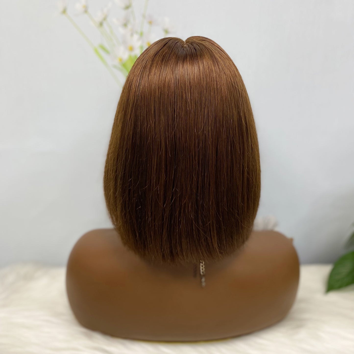 SDD 2*6 BOB Wig Human Hair Straight Color 4#