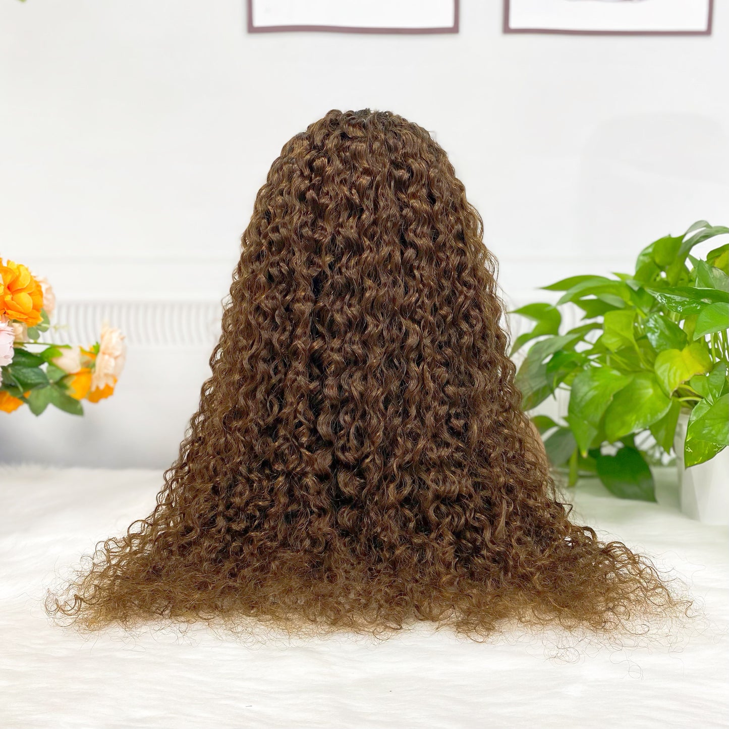 13*4 Lace Wig Water Wave Natural Human Hair Lace Wigs Color T1B/33# 300% Density