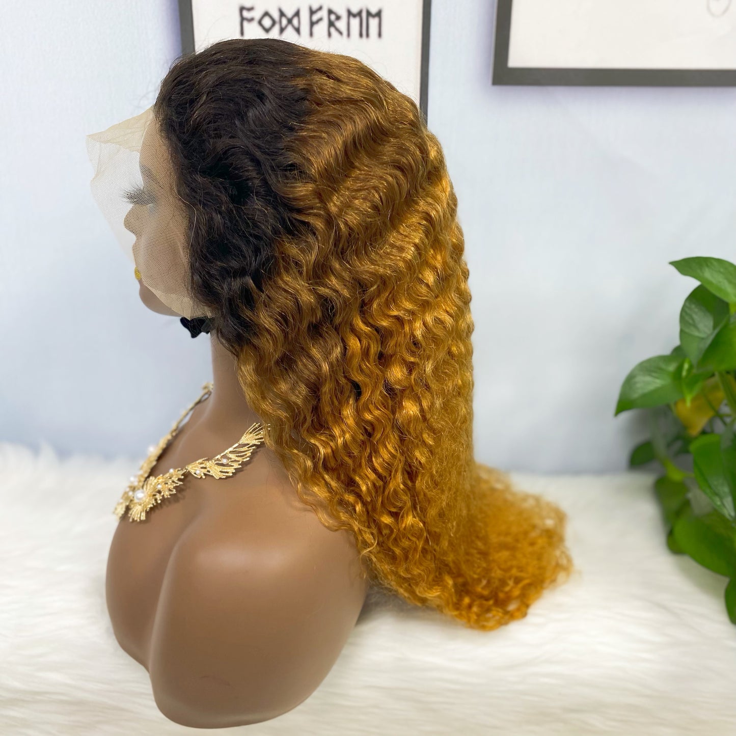 13*4 Lace Wig Water Wave Natural Virgin Human Hair Lace Wigs Color T1B/4/30# 250% Density