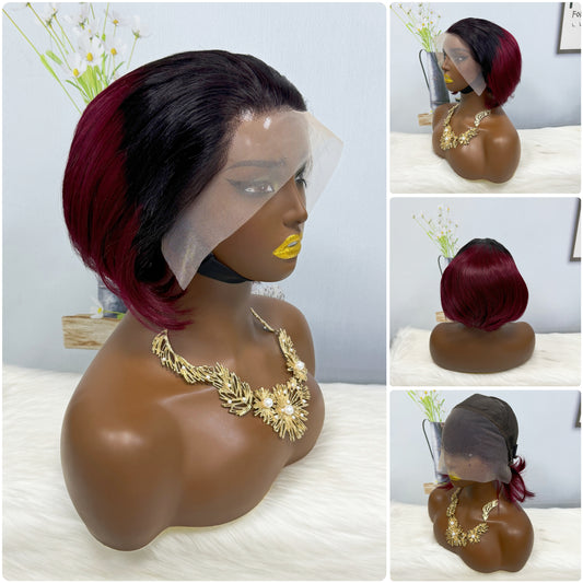 SDD 13*4 Lace Wig PC Natural Virgin Human Hair Lace Wigs Color T1B/99J