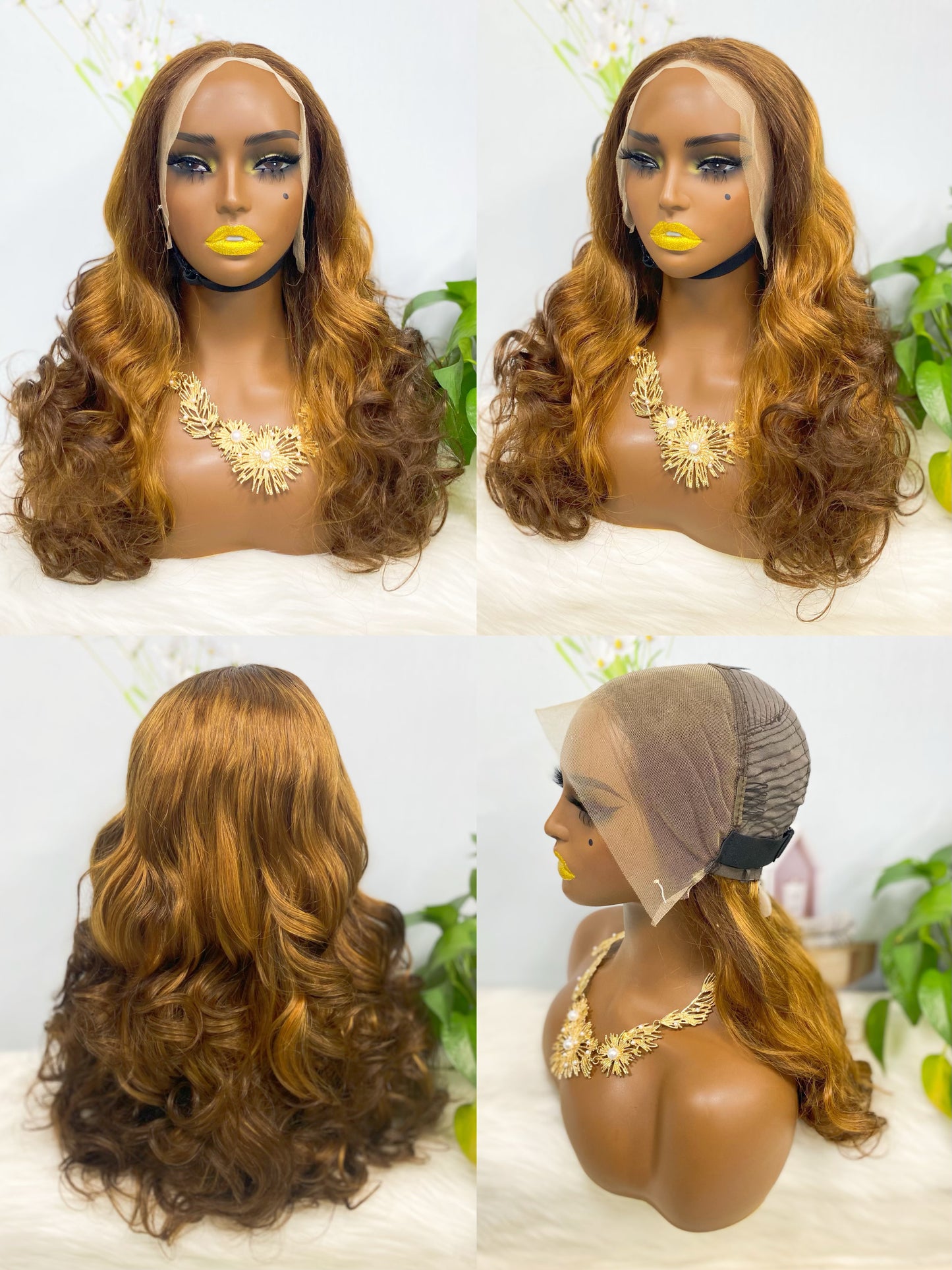 Double Drawn 13*4 Lace Wig  Romance Human Hair Lace Wig Color NC 20inch